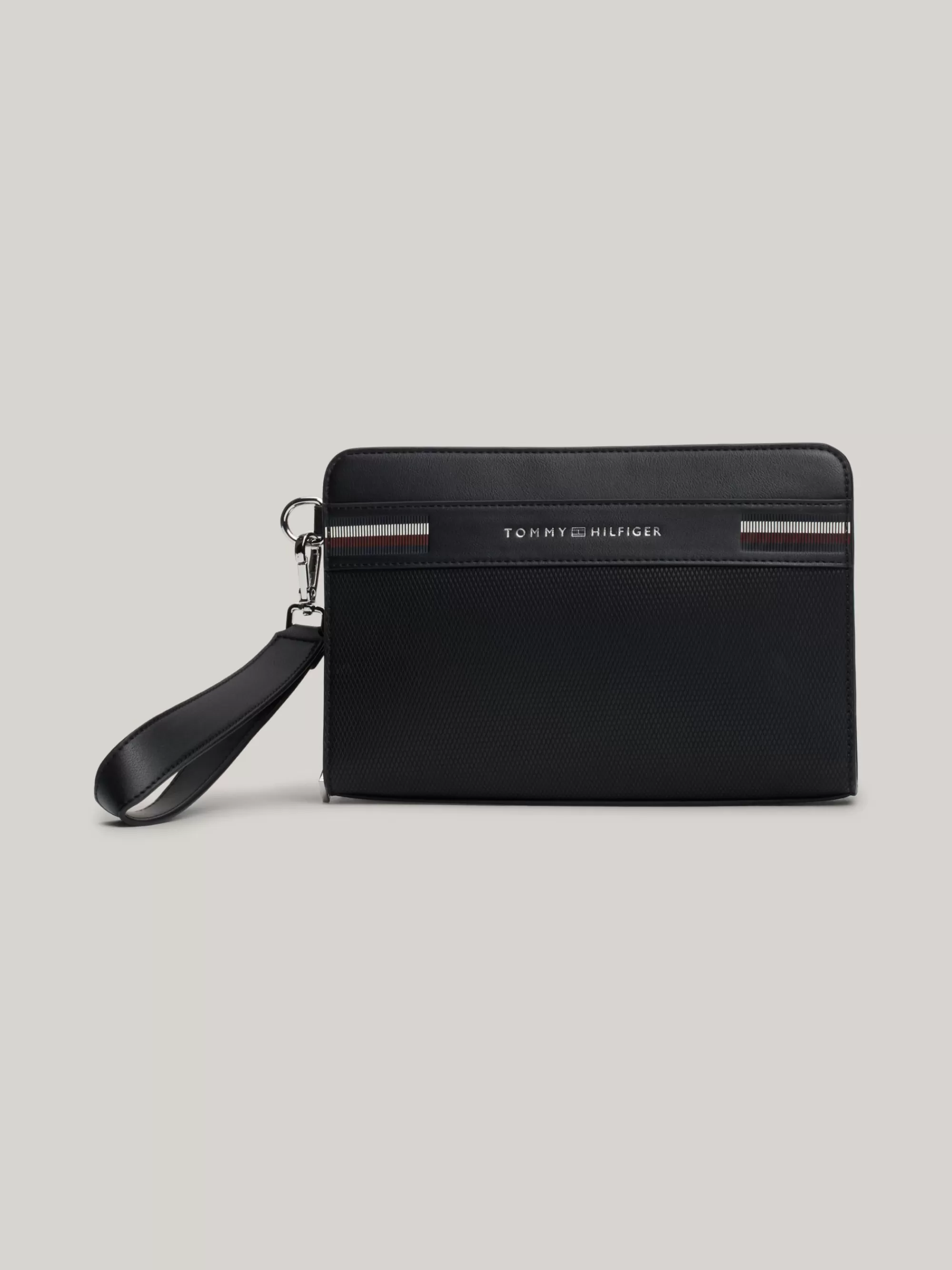 Portemonnees & Sleutelhangers*Tommy Hilfiger Signature Kleine Tas Met Gemengde Texturen BLACK