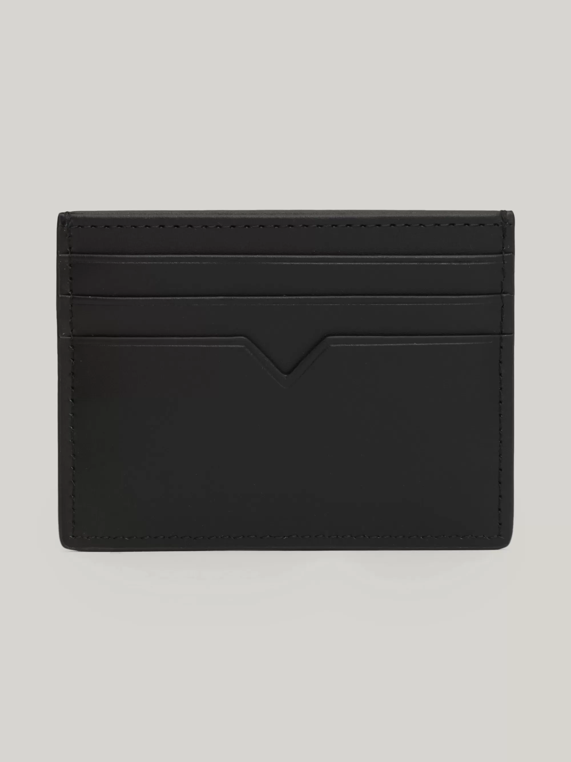 Portemonnees & Sleutelhangers*Tommy Hilfiger Signature Leren Creditcardhouder BLACK