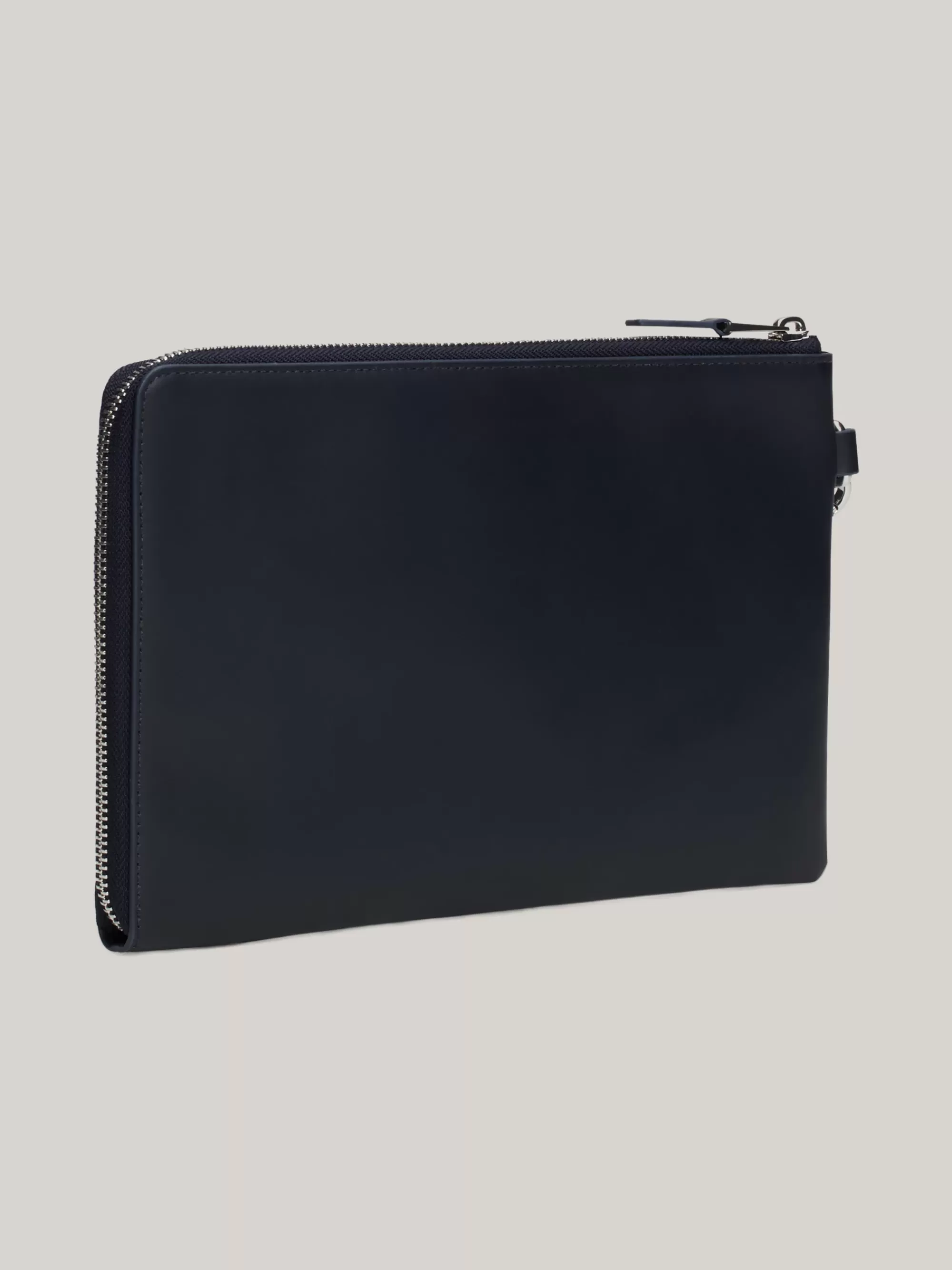 Portemonnees & Sleutelhangers*Tommy Hilfiger Signature Leren Document Pouch SPACE BLUE