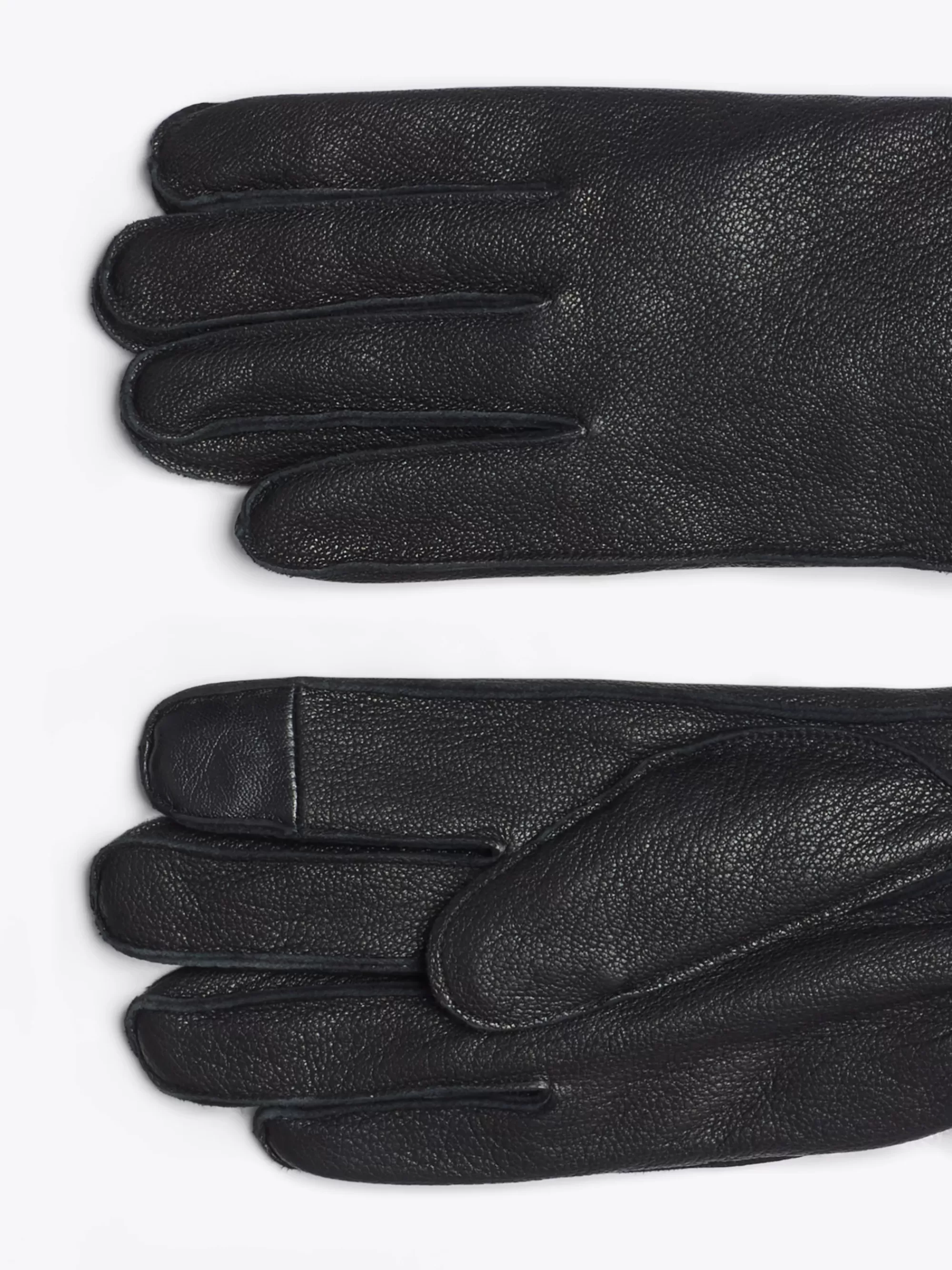 Mutsen, Handschoenen & Sjaals*Tommy Hilfiger Signature Leren Handschoenen BLACK