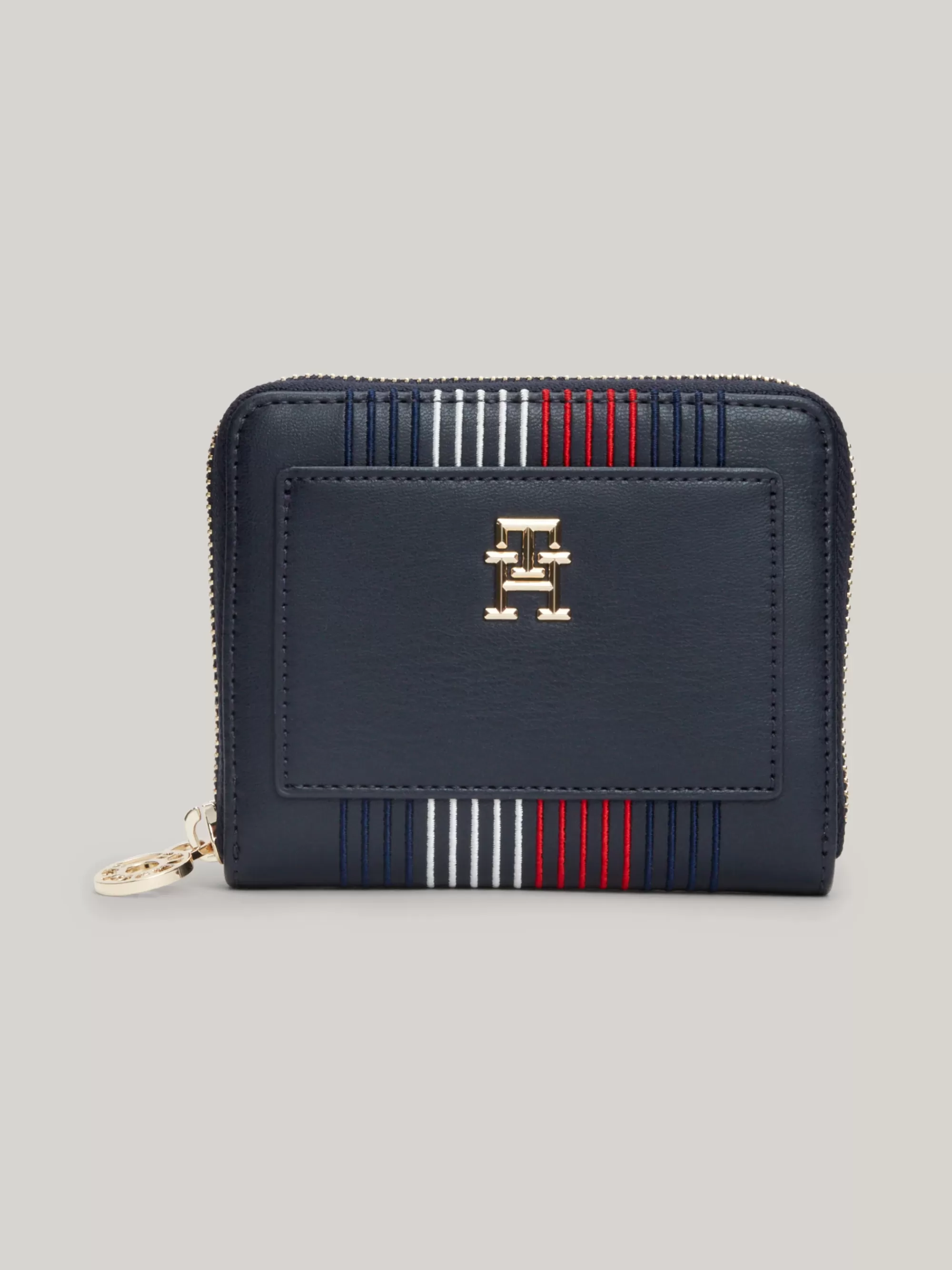 Portemonnees & Sleutelhangers*Tommy Hilfiger Signature Medium Zip-around Portemonnee SPACE BLUE