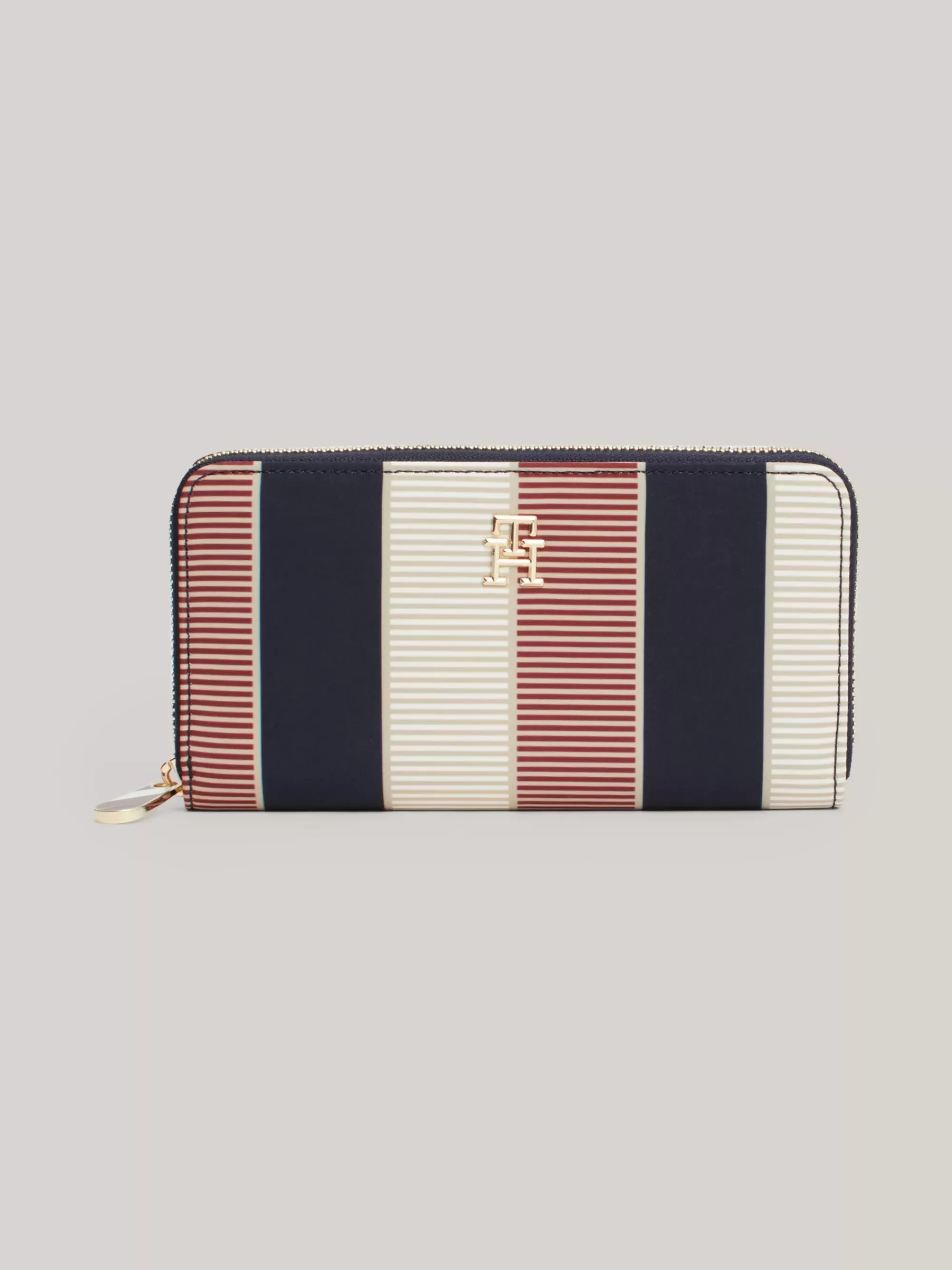 Portemonnees & Sleutelhangers*Tommy Hilfiger Signature Portemonnee Met Rits Rondom BEIGE