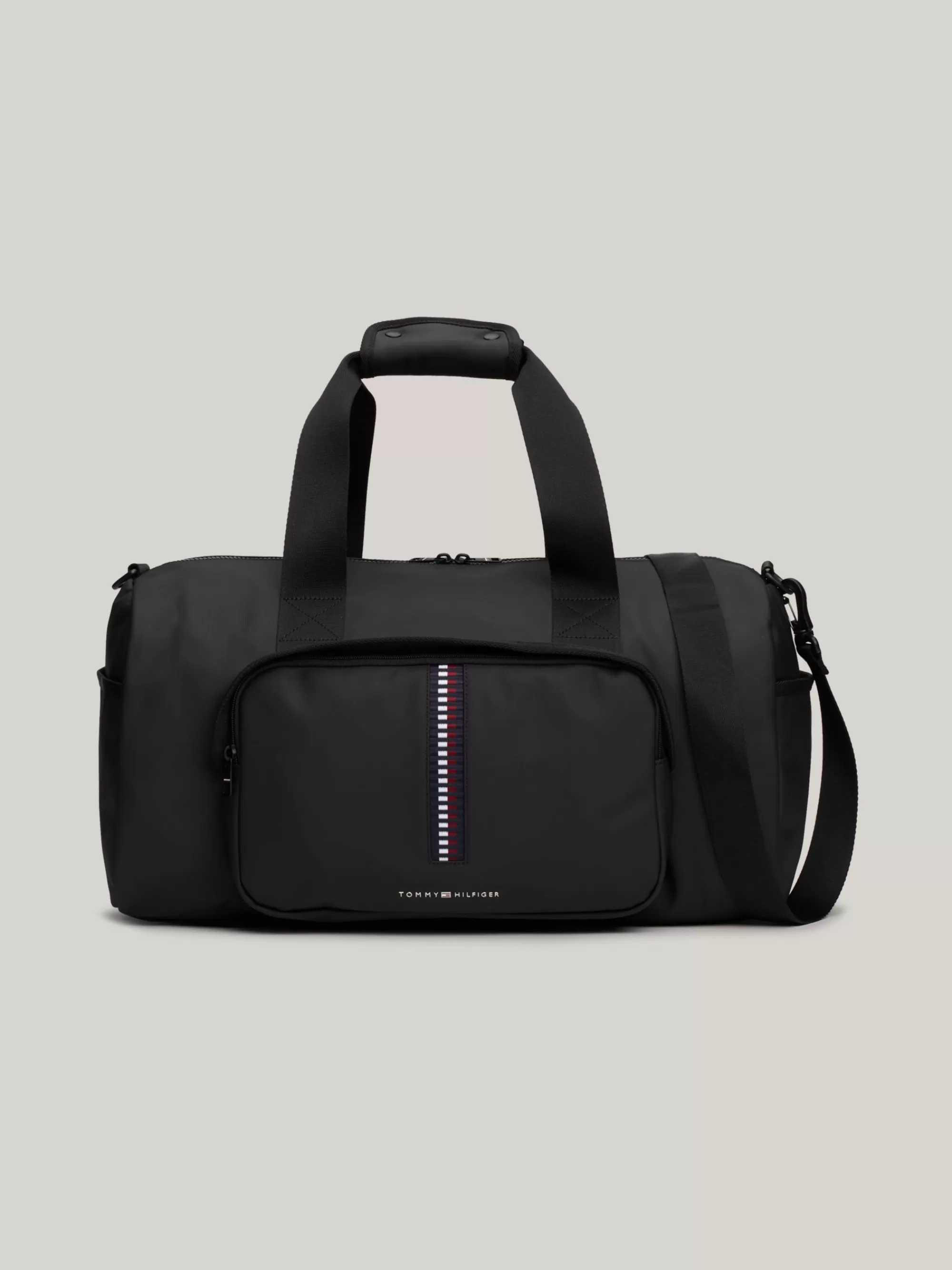 Weekendtassen*Tommy Hilfiger Signature Reistas Met Geweven Detail BLACK