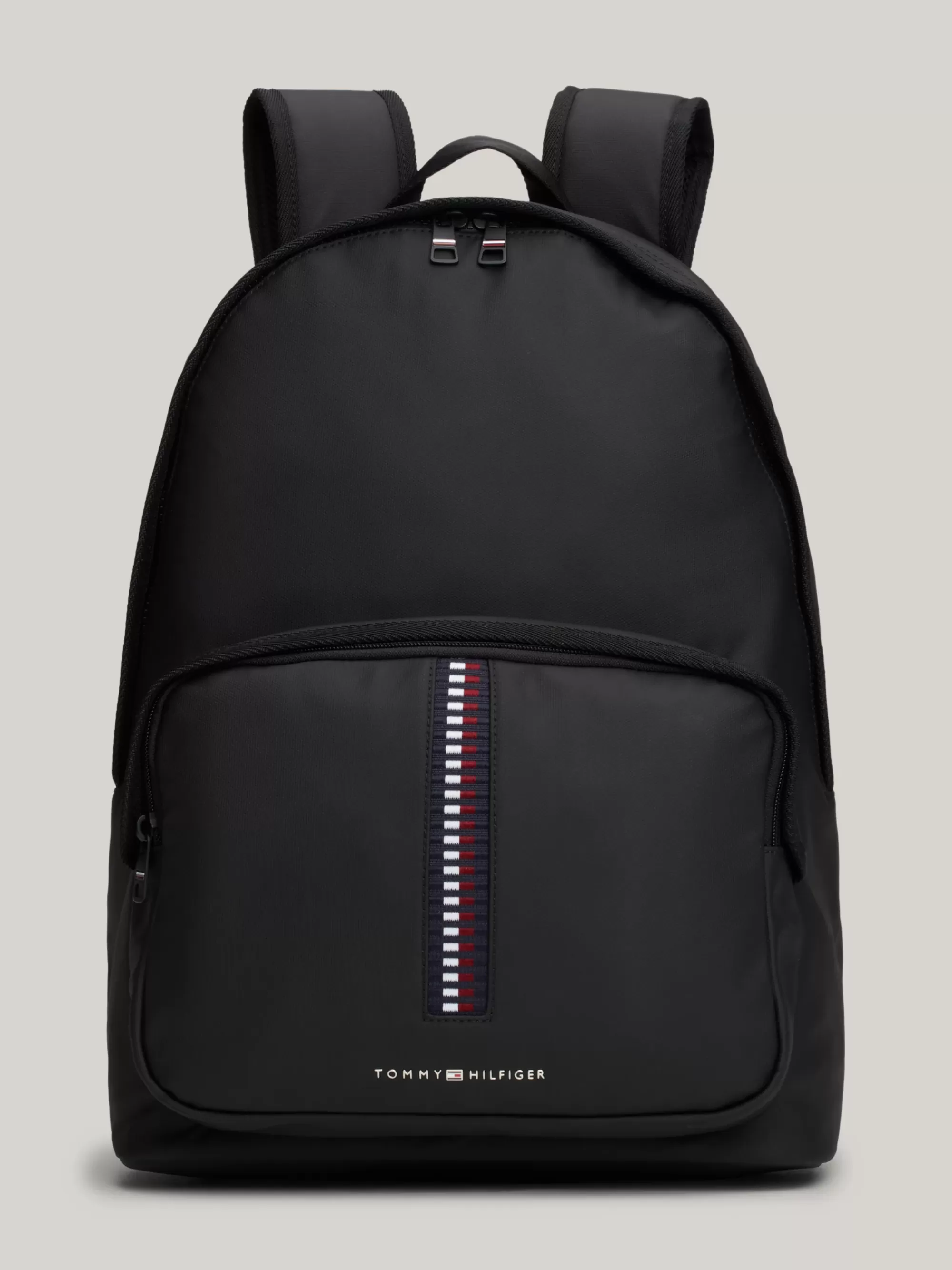 Rugzakken*Tommy Hilfiger Signature Rugzak Met Geweven Detail BLACK