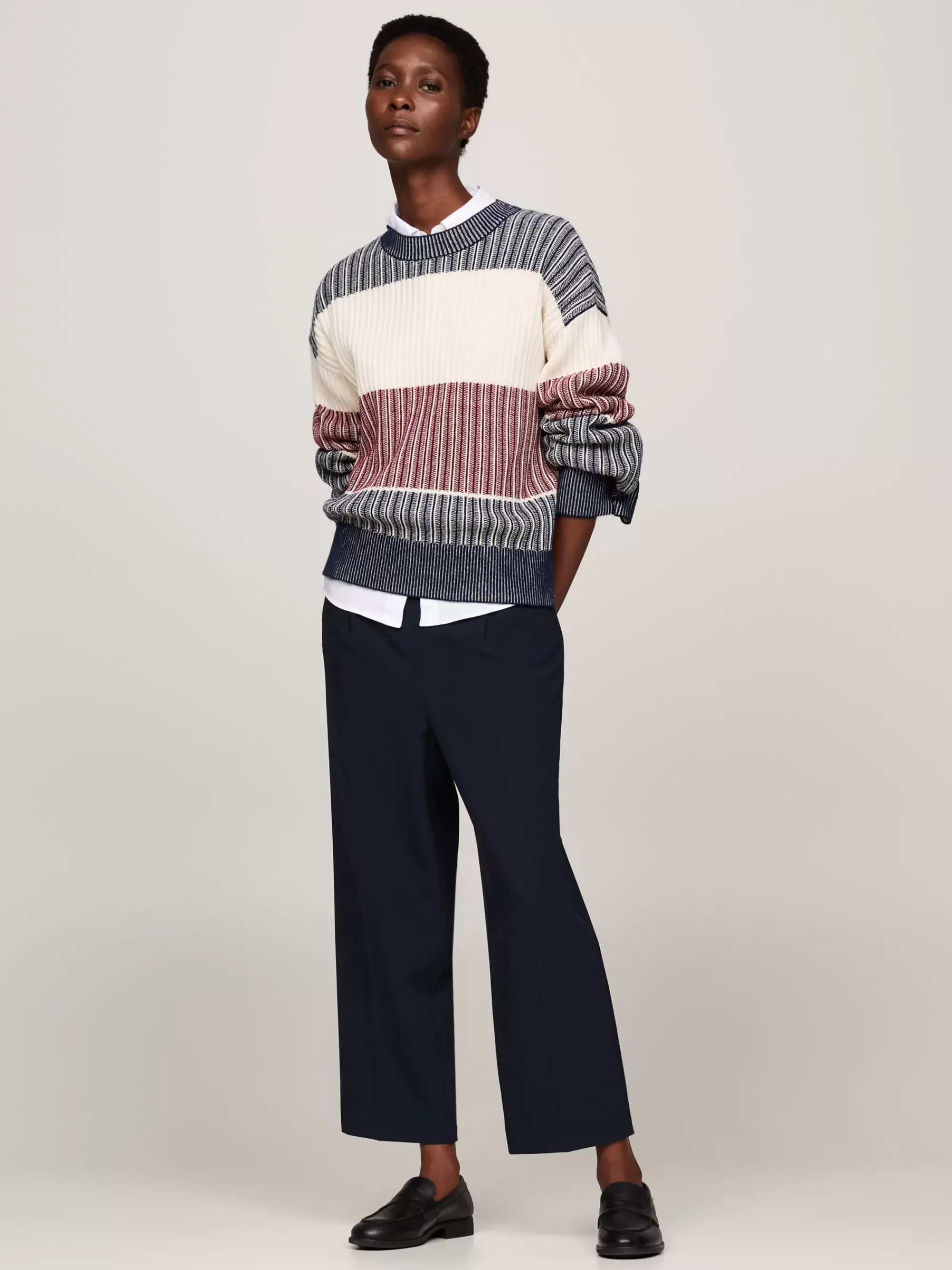 Truien & Vesten | Truien*Tommy Hilfiger Signature Wolmix Relaxed Trui DESERT SKY