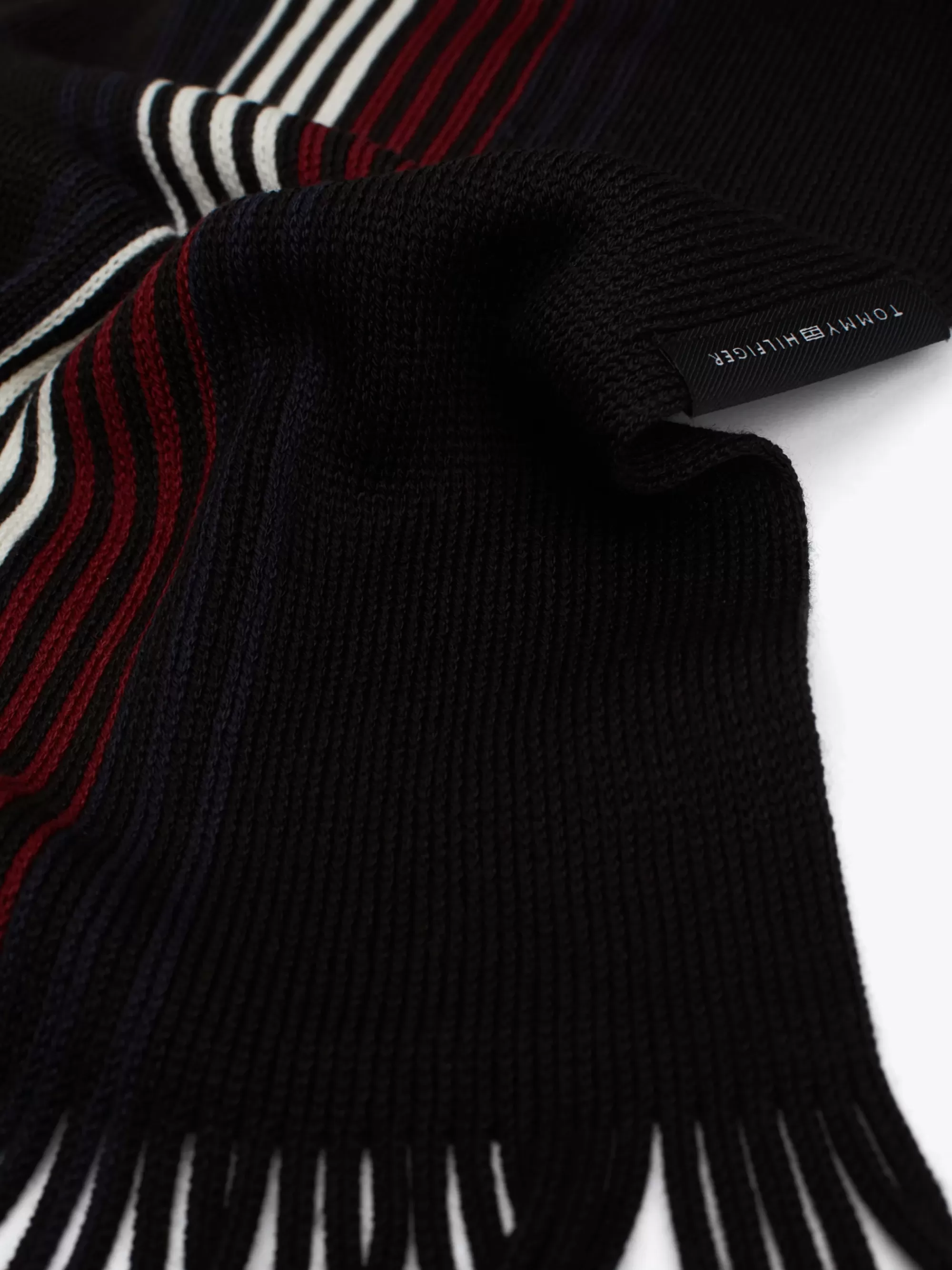 Mutsen, Handschoenen & Sjaals*Tommy Hilfiger Signature Wolmix Sjaal BLACK