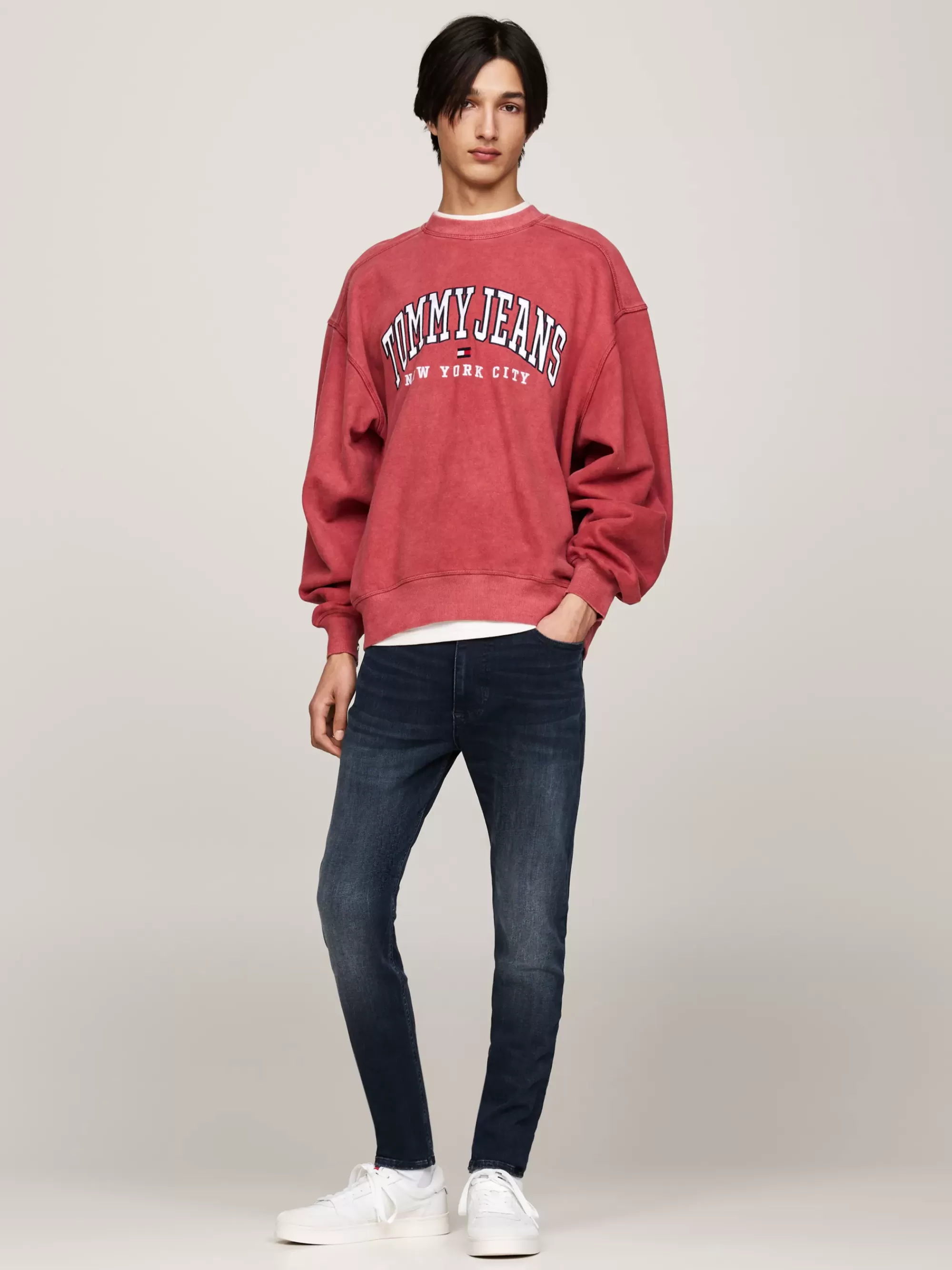 Jeans*Tommy Hilfiger Simon Faded Zwarte Skinny Jeans DENIM DARK