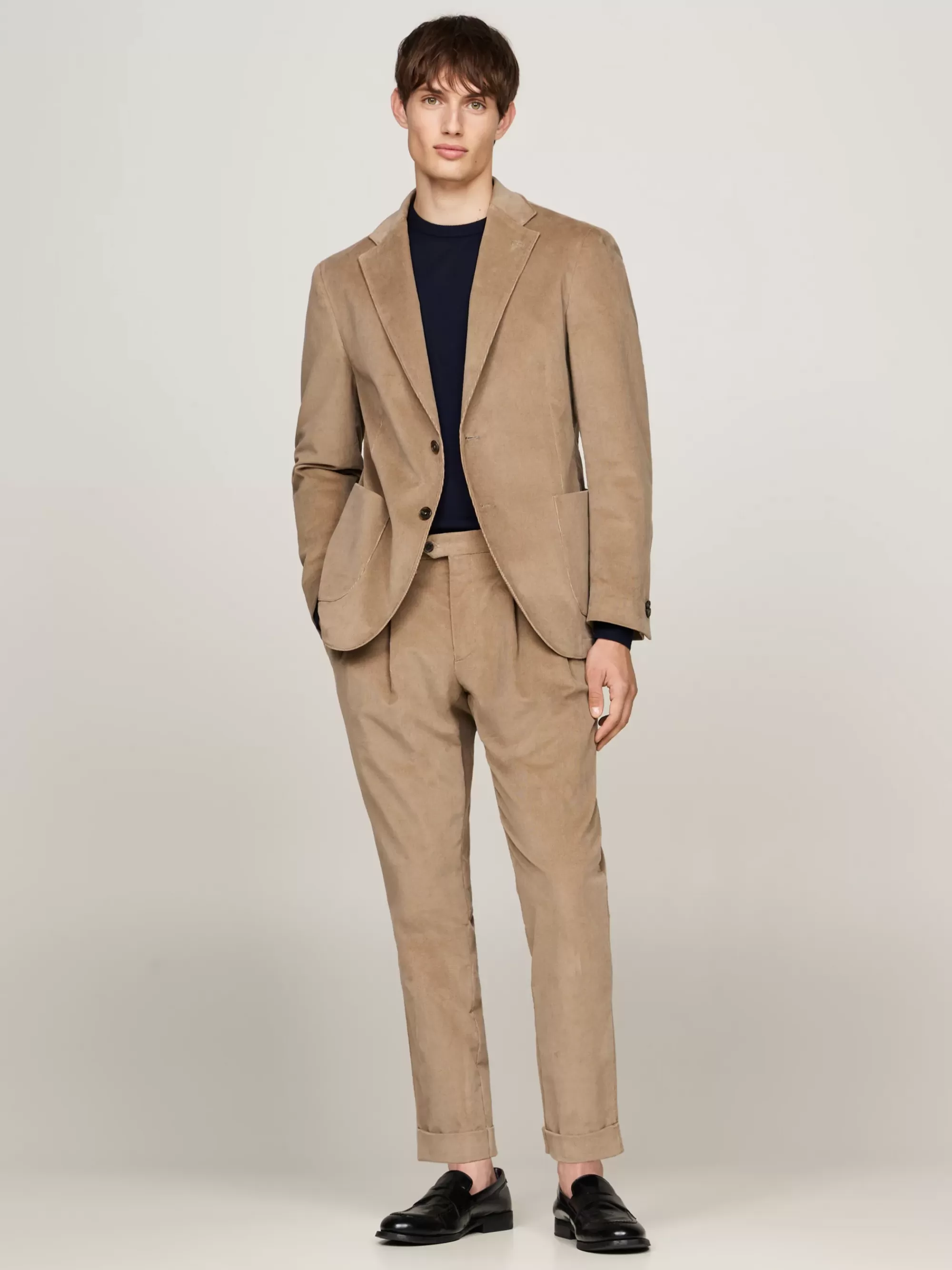 Pakken & Tailored*Tommy Hilfiger Single-breasted Blazer Van Corduroy BEIGE