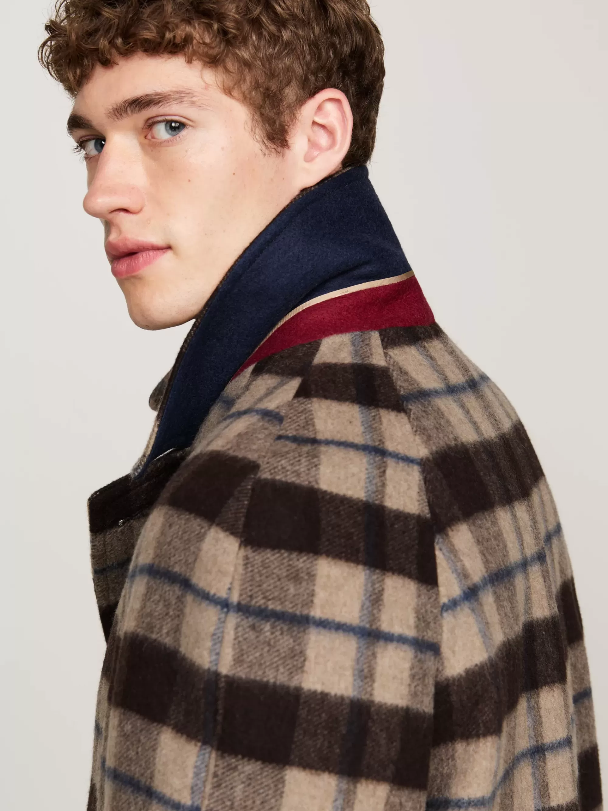 Pakken & Tailored | Jassen & Jacks*Tommy Hilfiger Single-breasted Jas Met Klassieke Ruit BEIGE