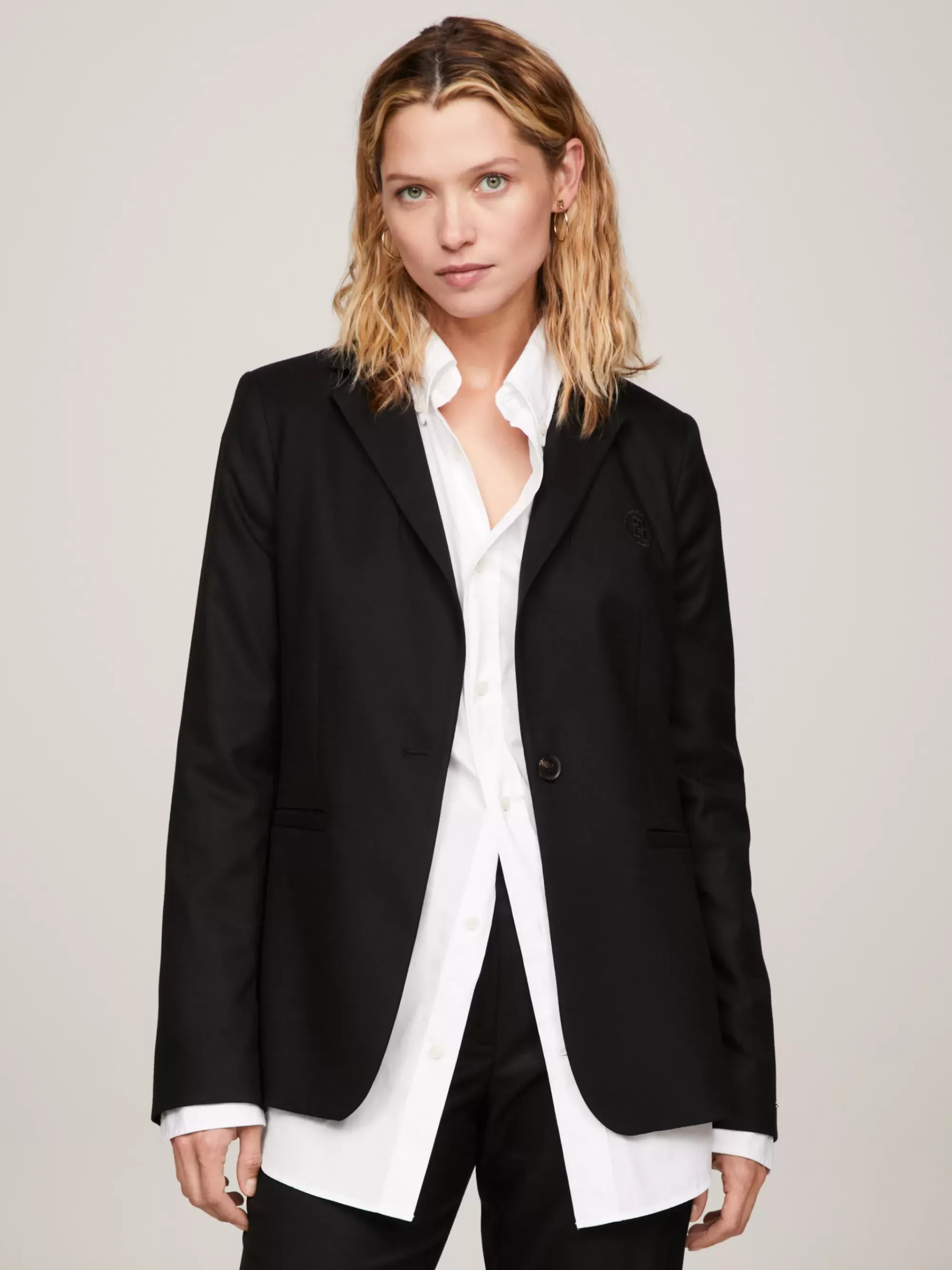 Co-Ords | Blazers*Tommy Hilfiger Single-breasted Regular Fit Blazer BLACK