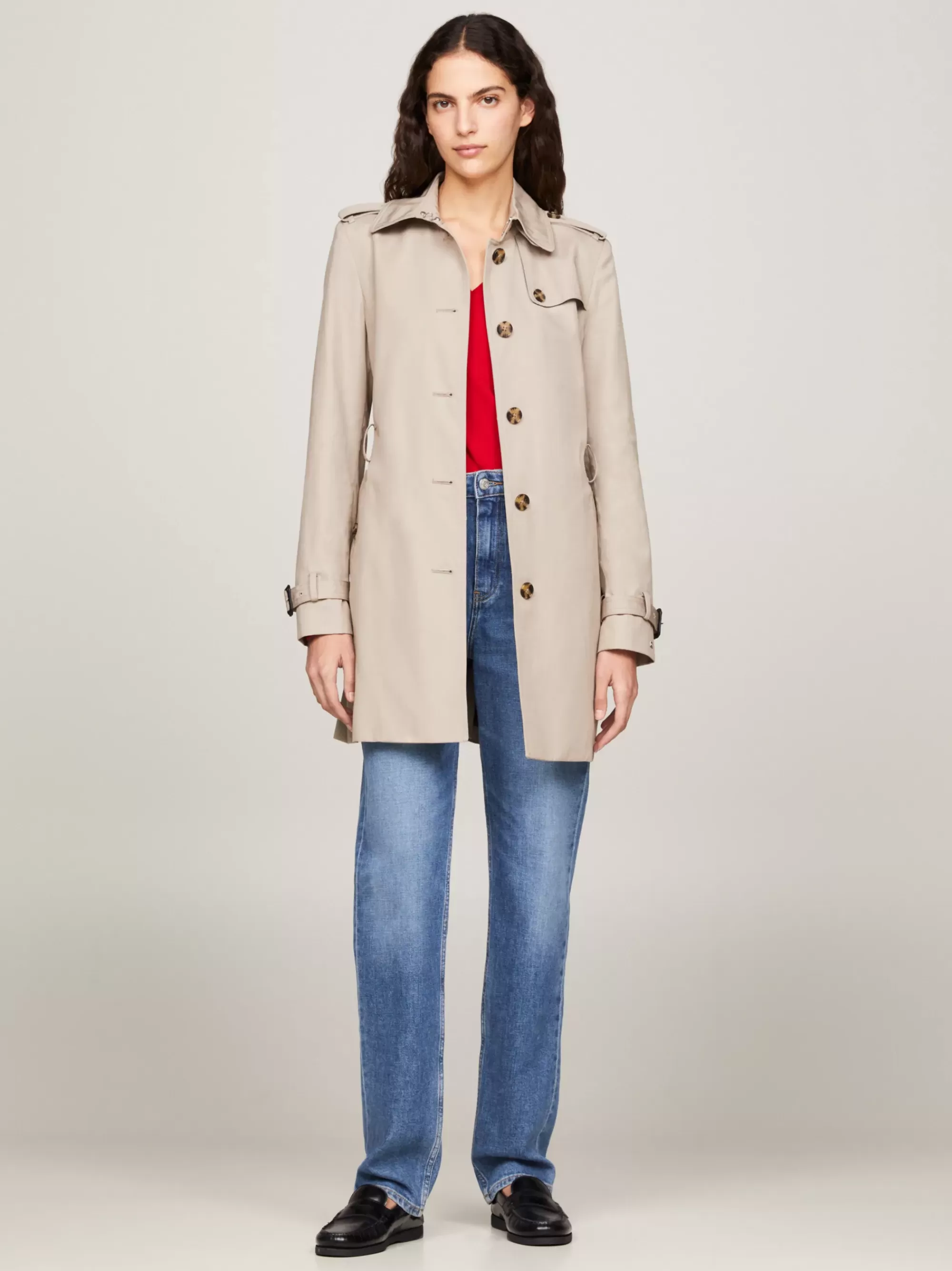 Jassen & Jacks*Tommy Hilfiger Single-breasted Trenchcoat MEDIUM TAUPE