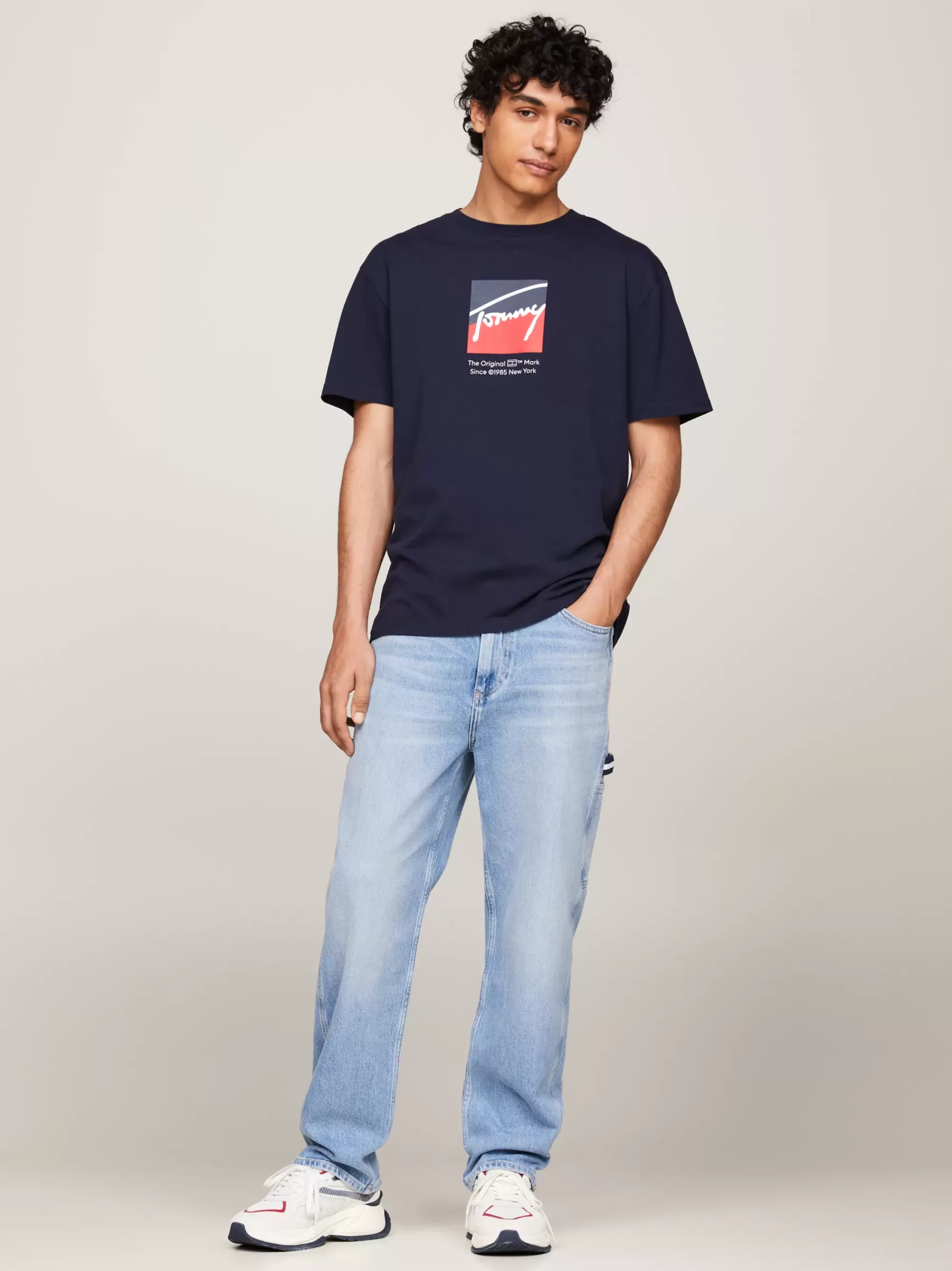 Jeans*Tommy Hilfiger Skate Carpenter Jeans Met Fading DENIM LIGHT