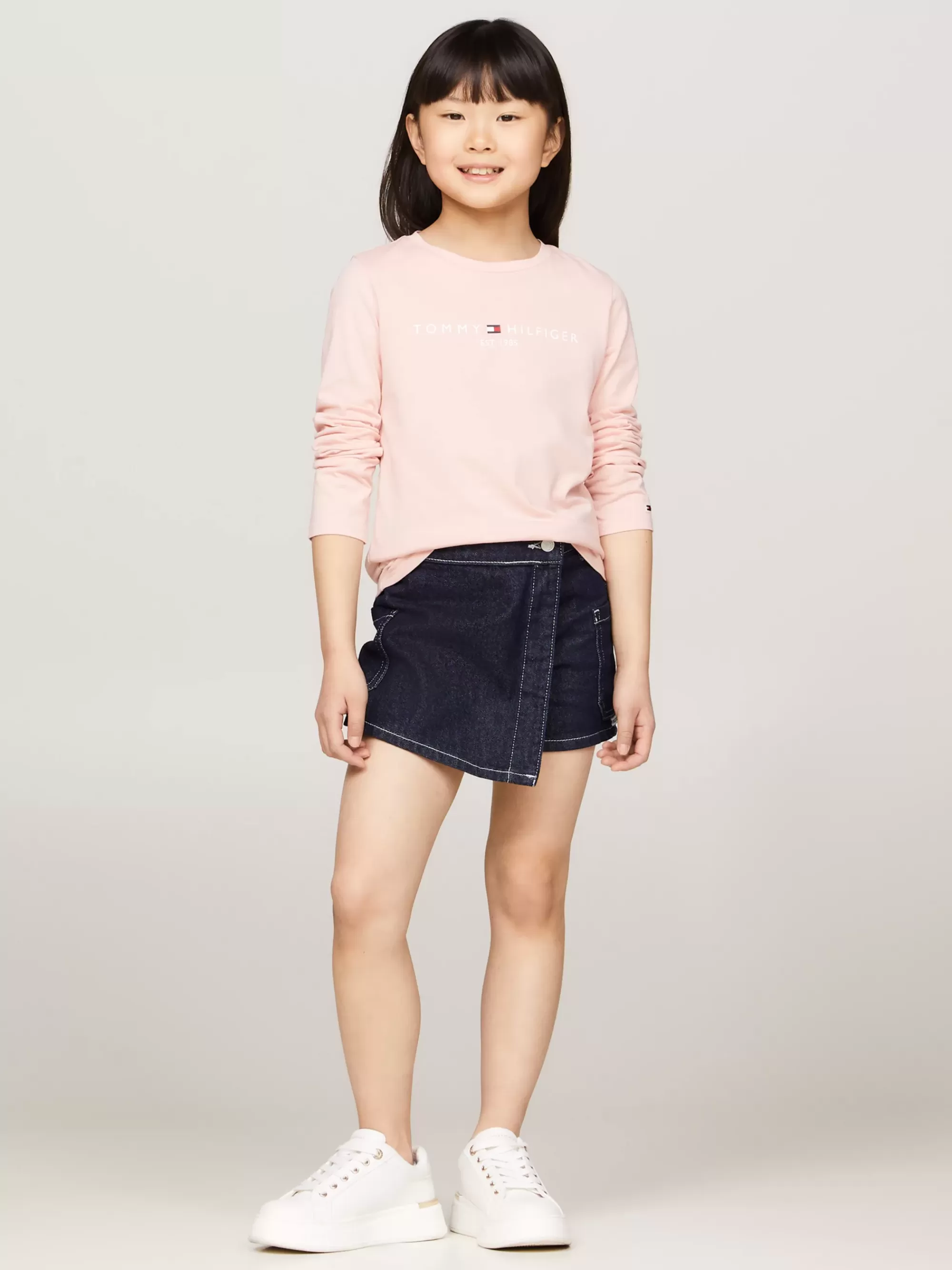 Tops & T-Shirts*Tommy Hilfiger Slim Fit Longsleeve T-shirt Met Logo SOFT ROSE