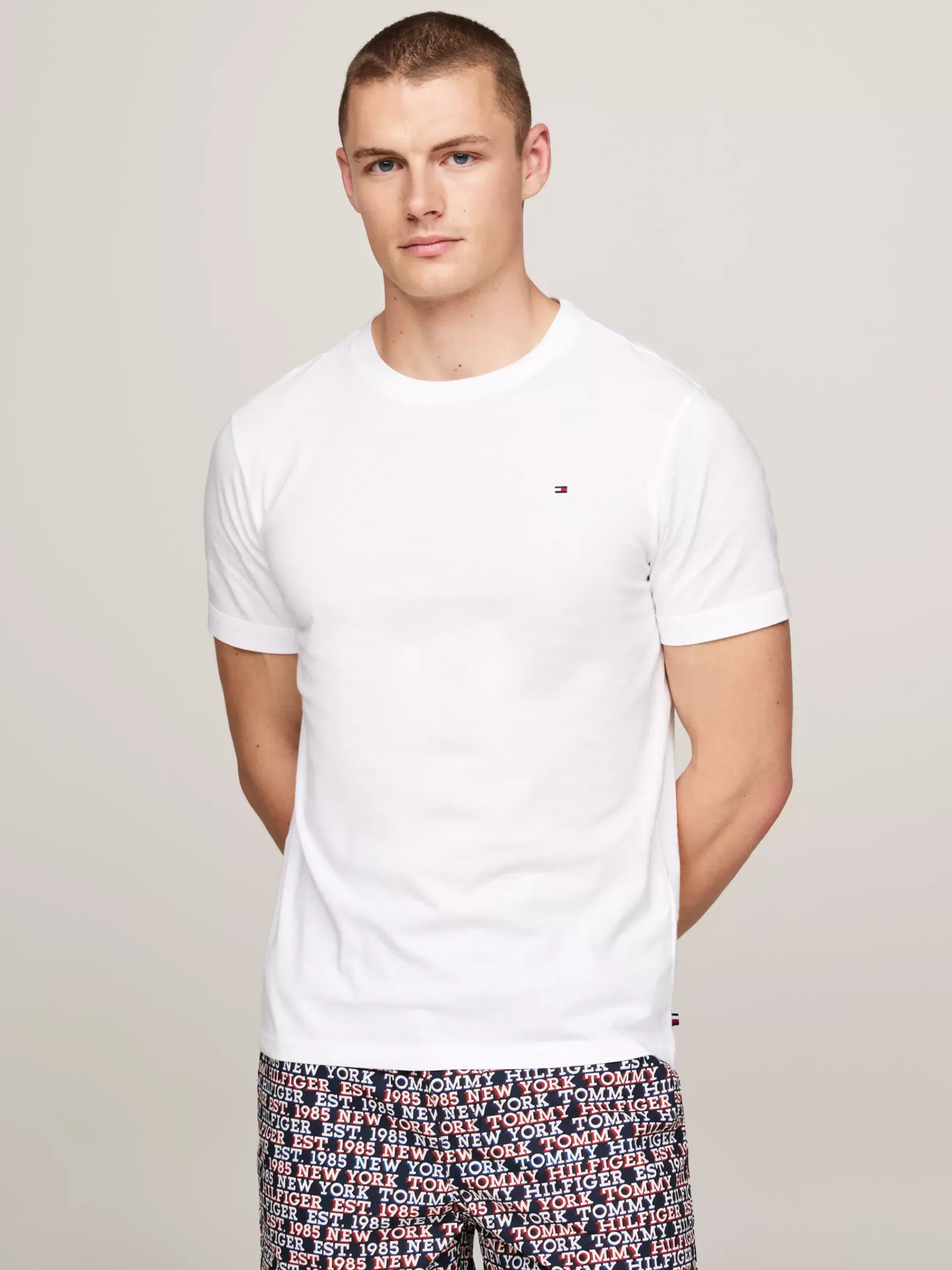 Loungewear*Tommy Hilfiger Slim Fit Lounge-T-shirt WHITE