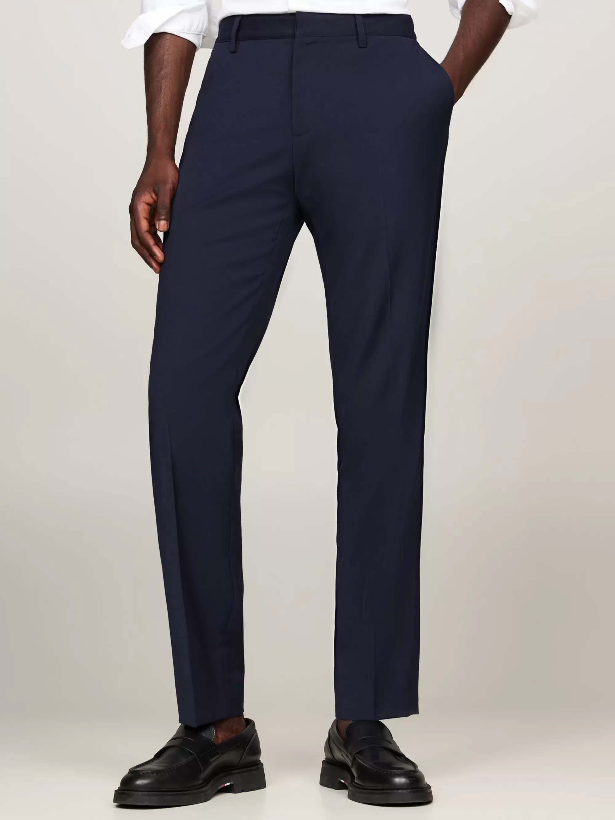 Pakken & Tailored | Broeken*Tommy Hilfiger Slim Fit Pantalon Met Persvouwen BLUE