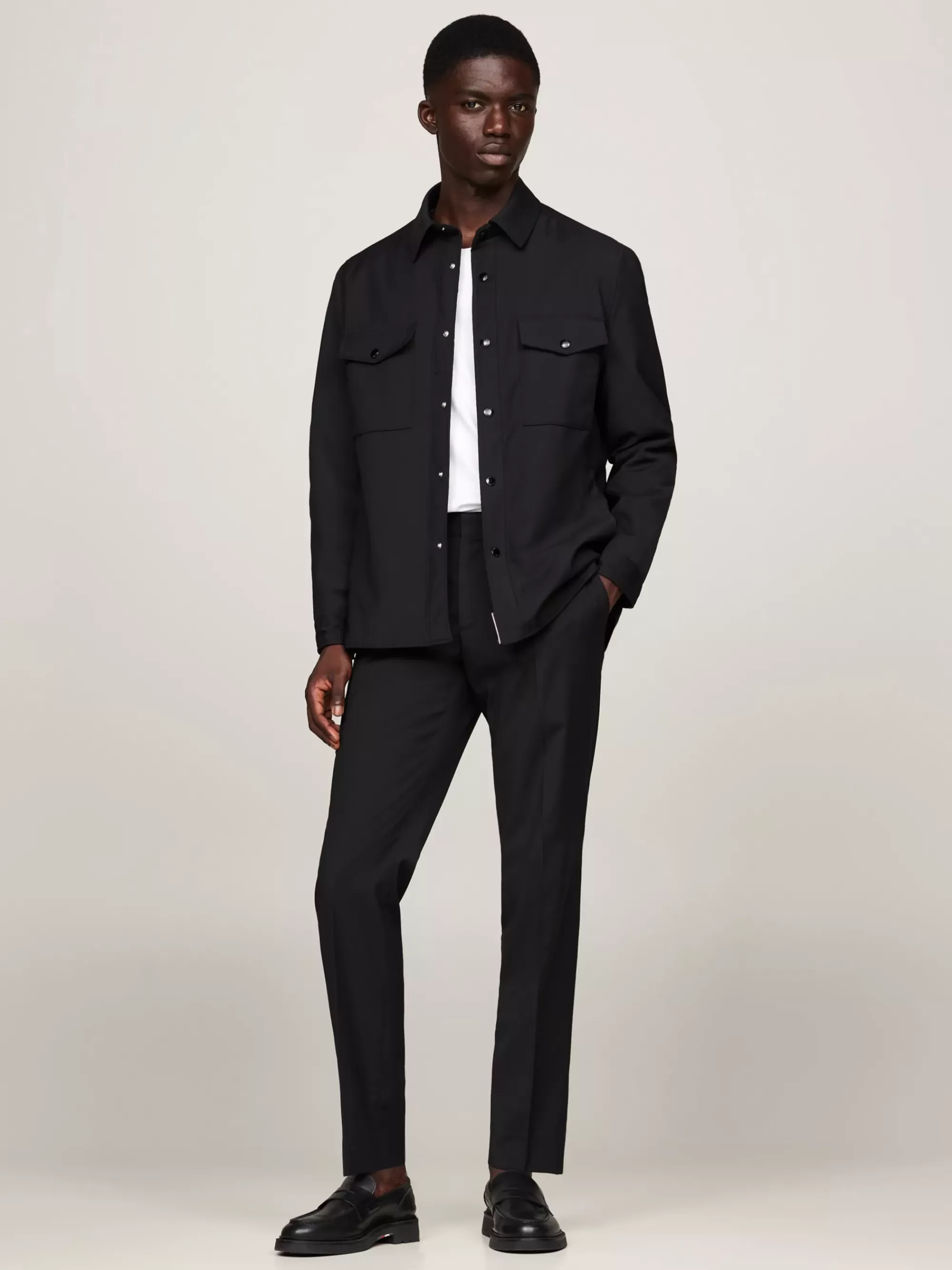 Pakken & Tailored | Broeken*Tommy Hilfiger Slim Fit Pantalon Met Persvouwen BLACK