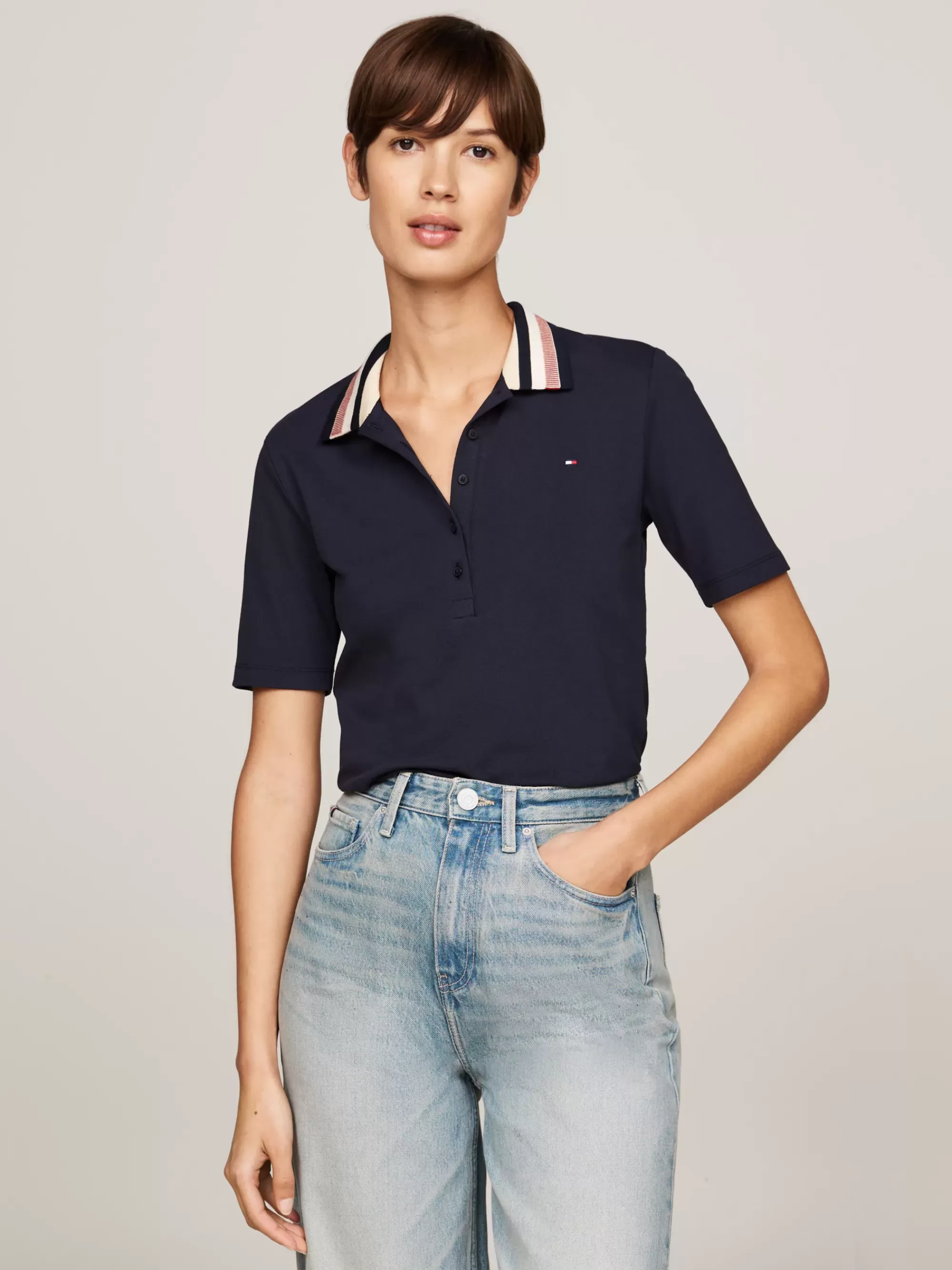 Polo's*Tommy Hilfiger Slim Fit Piqué Polo DESERT SKY