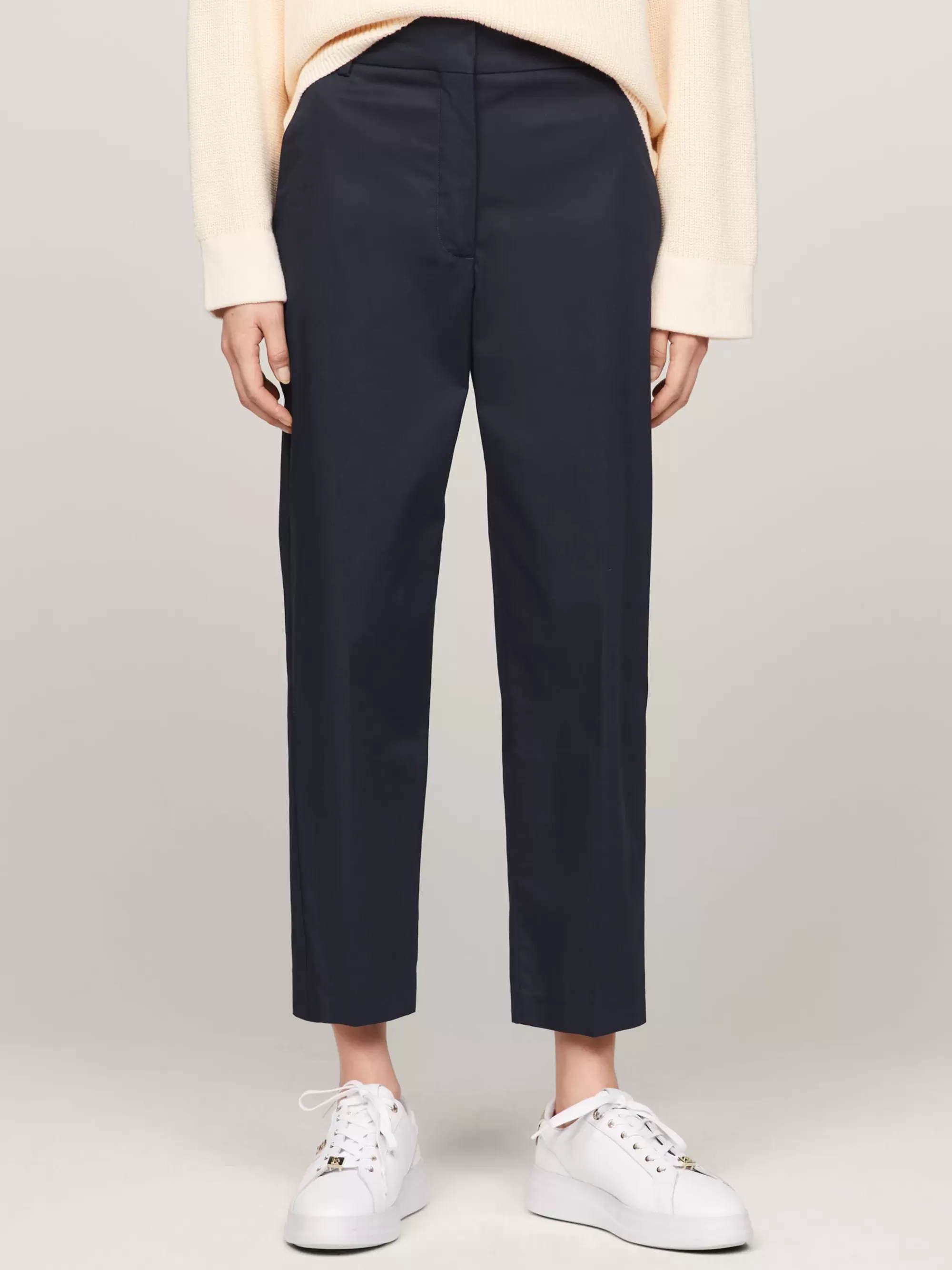 Broeken*Tommy Hilfiger Slim Fit Straight Chino Van Katoenmix DESERT SKY