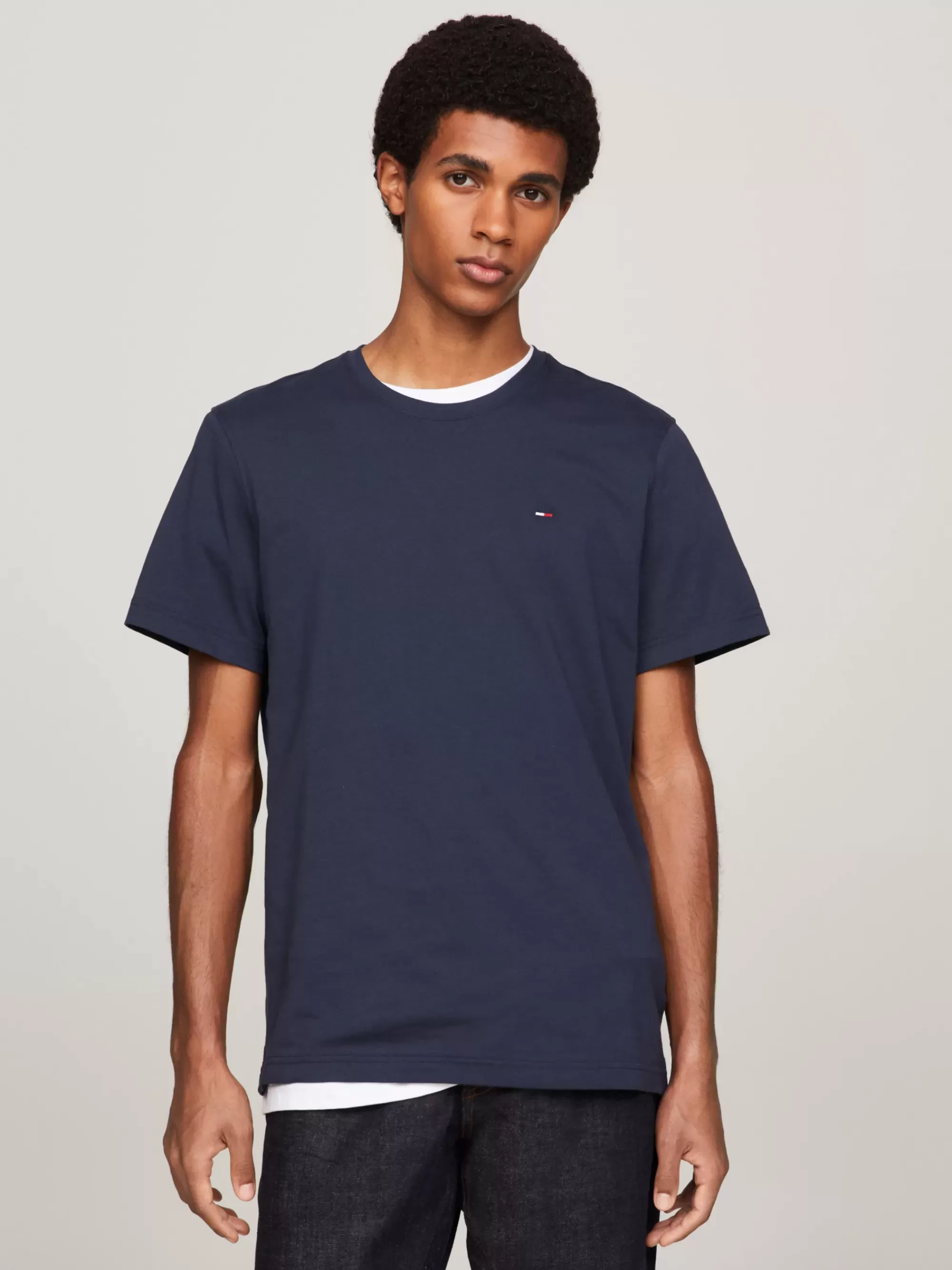 T-Shirts*Tommy Hilfiger Slim Fit T-shirt BLACK IRIS