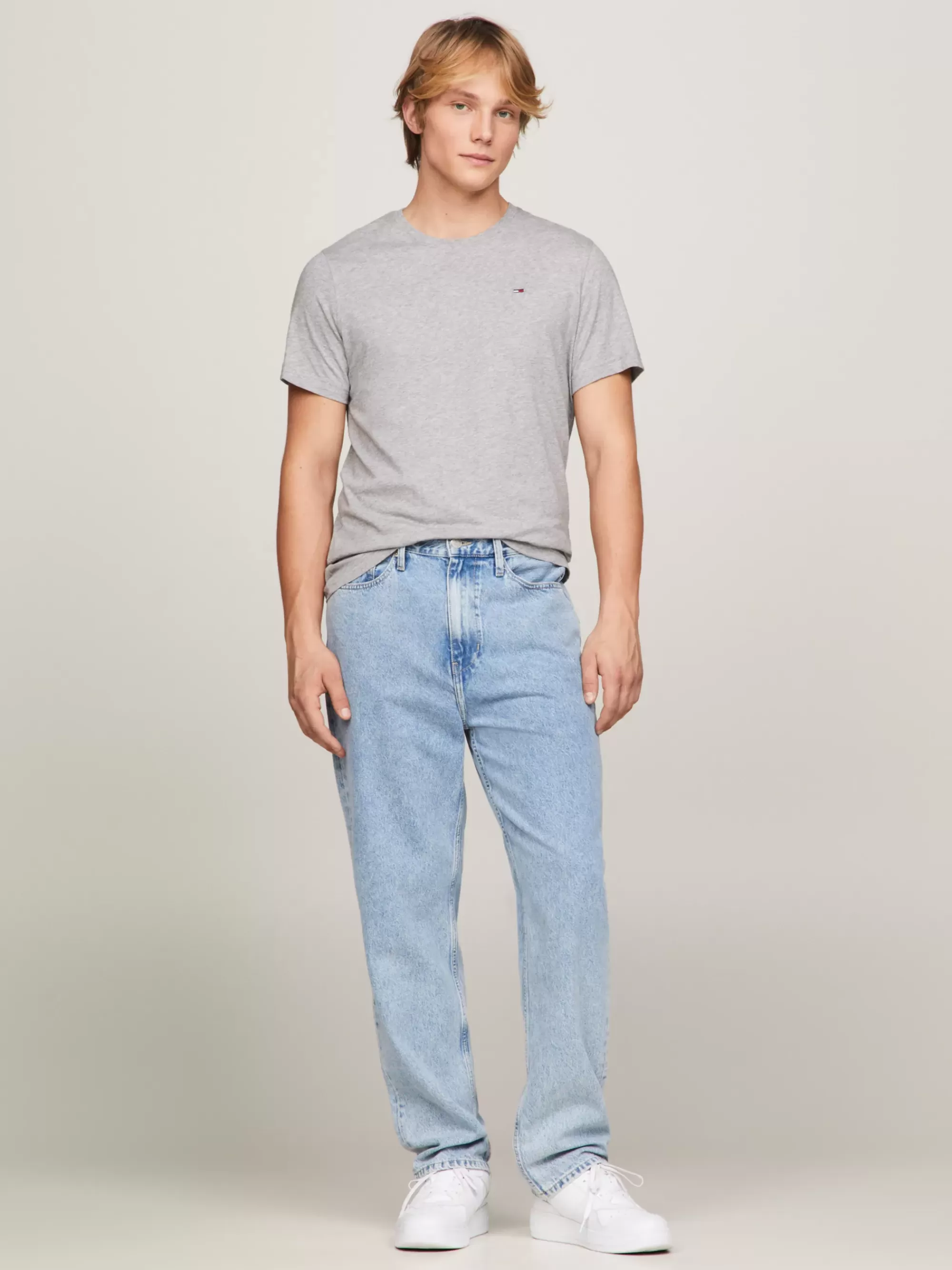T-Shirts*Tommy Hilfiger Slim Fit T-shirt LT GREY HTR
