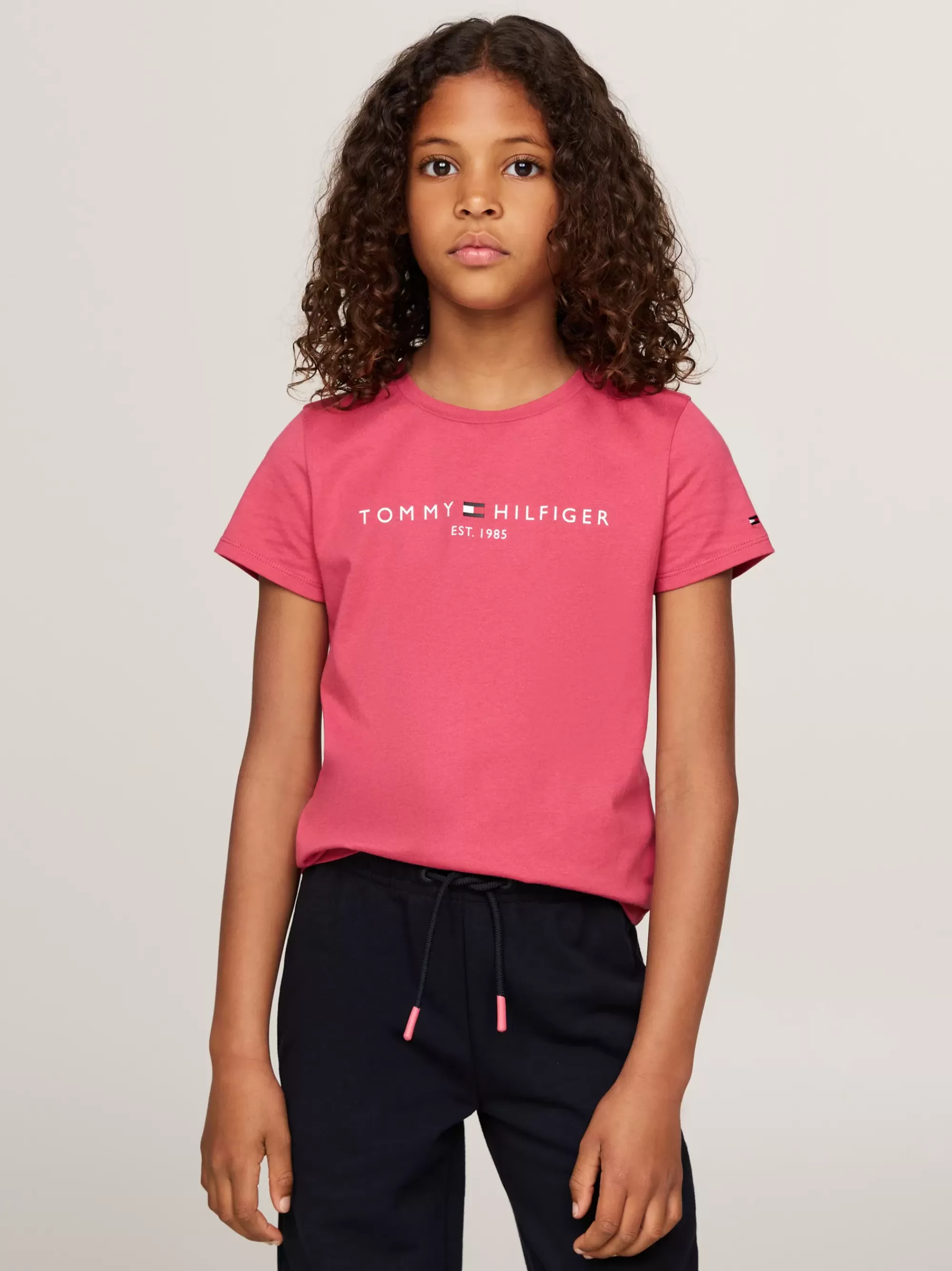 Tops & T-Shirts*Tommy Hilfiger Slim Fit T-shirt Met Logo HERITAGE PINK