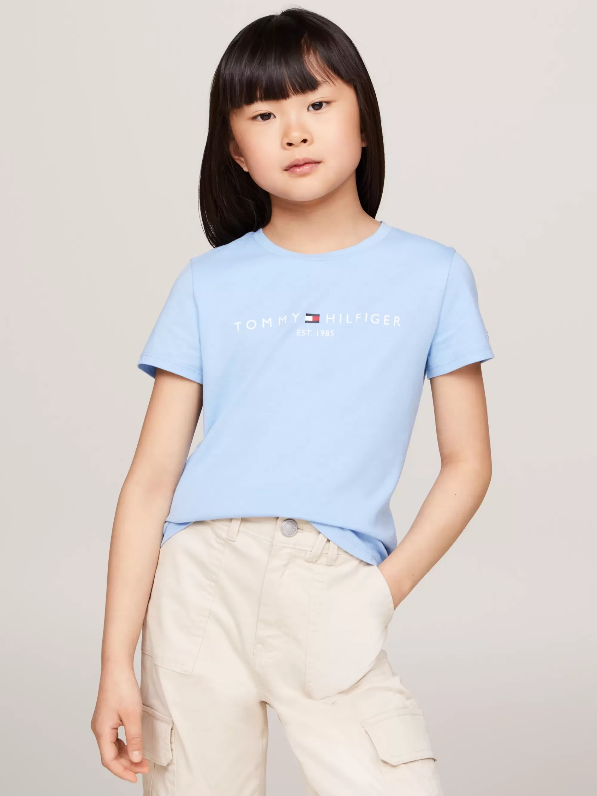 Tops & T-Shirts*Tommy Hilfiger Slim Fit T-shirt Met Logo VESSEL BLUE