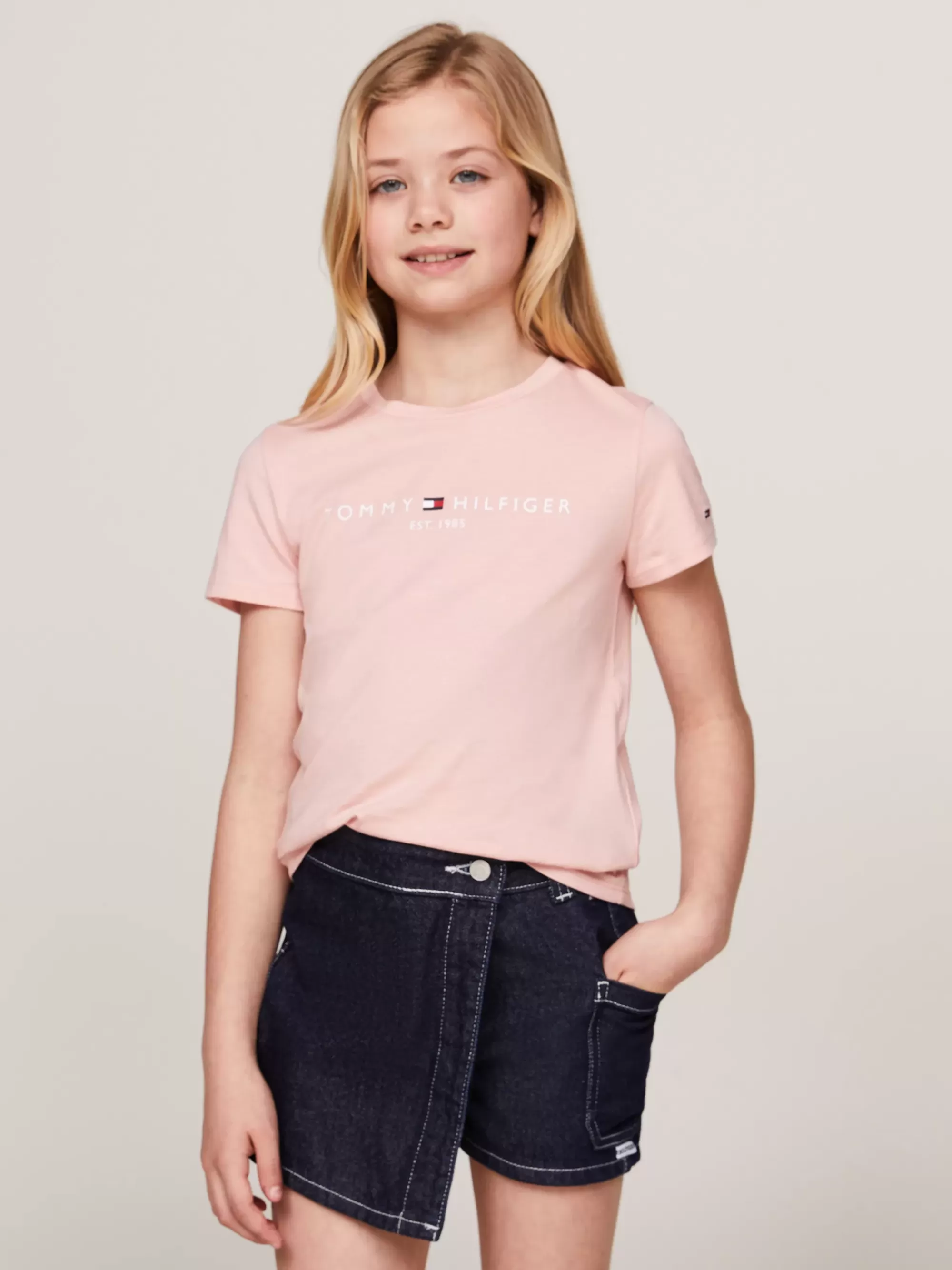 Tops & T-Shirts*Tommy Hilfiger Slim Fit T-shirt Met Logo SOFT ROSE