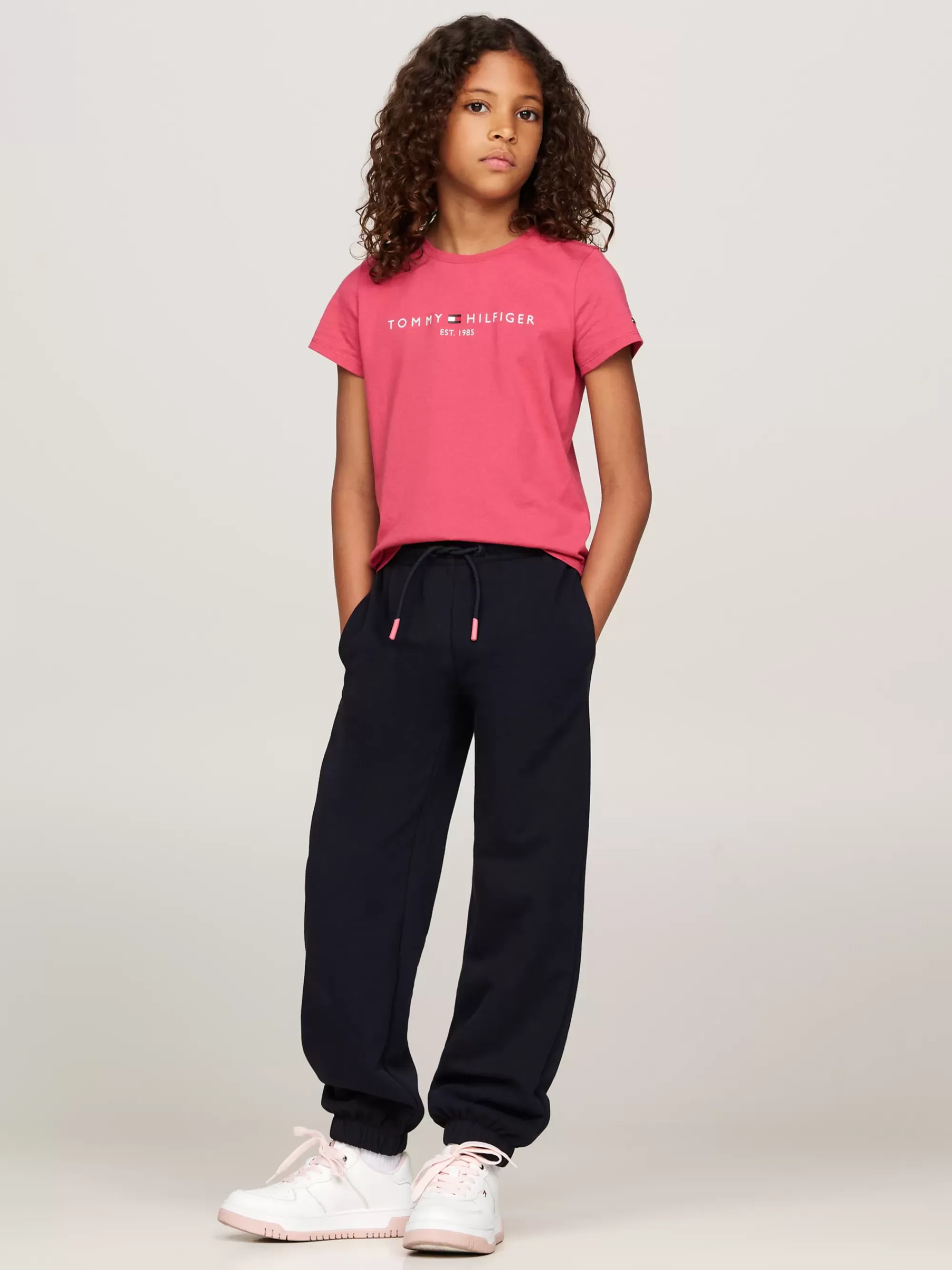 Tops & T-Shirts*Tommy Hilfiger Slim Fit T-shirt Met Logo HERITAGE PINK