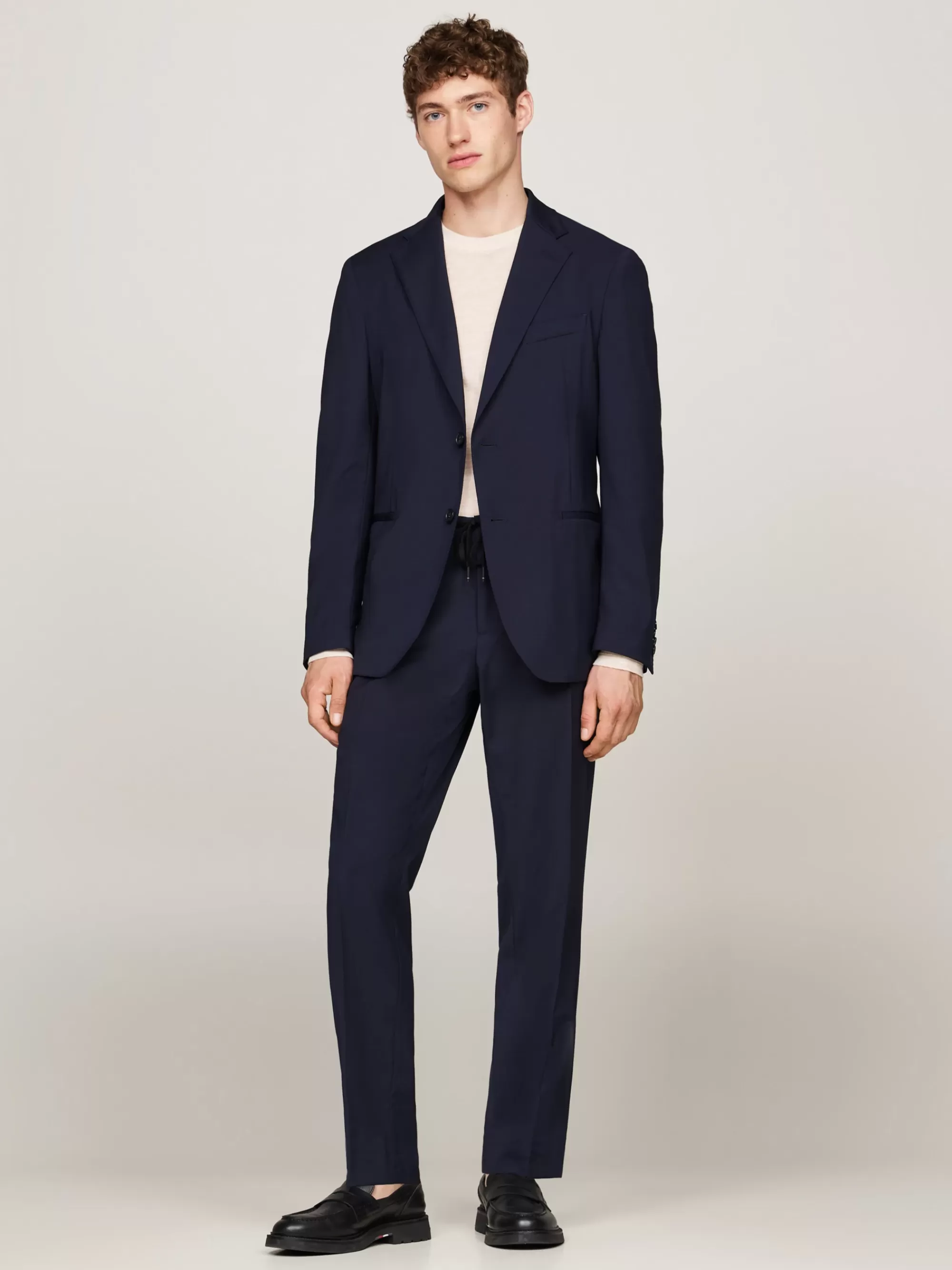 Pakken & Tailored*Tommy Hilfiger Slim Fit Unconstructed Tweedelig Pak BLUE