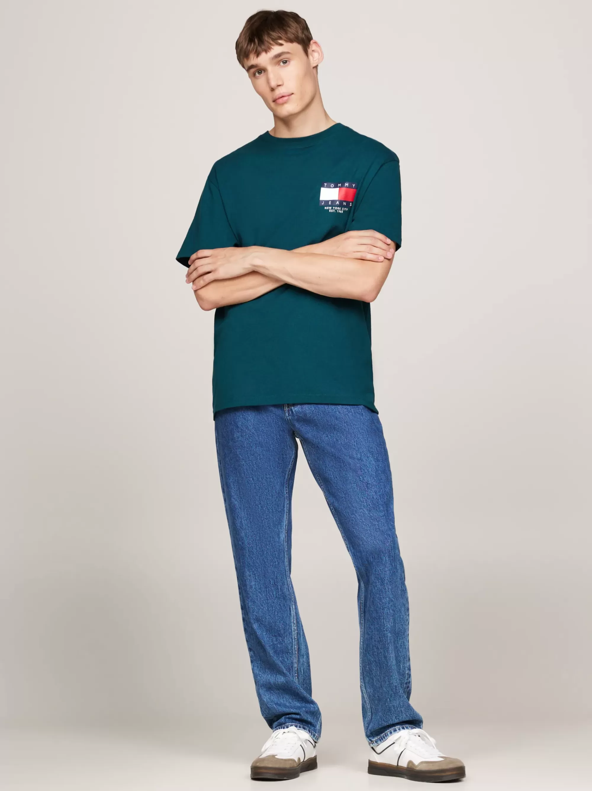 Jeans*Tommy Hilfiger Slim Straight Jeans Met Fading DENIM MEDIUM