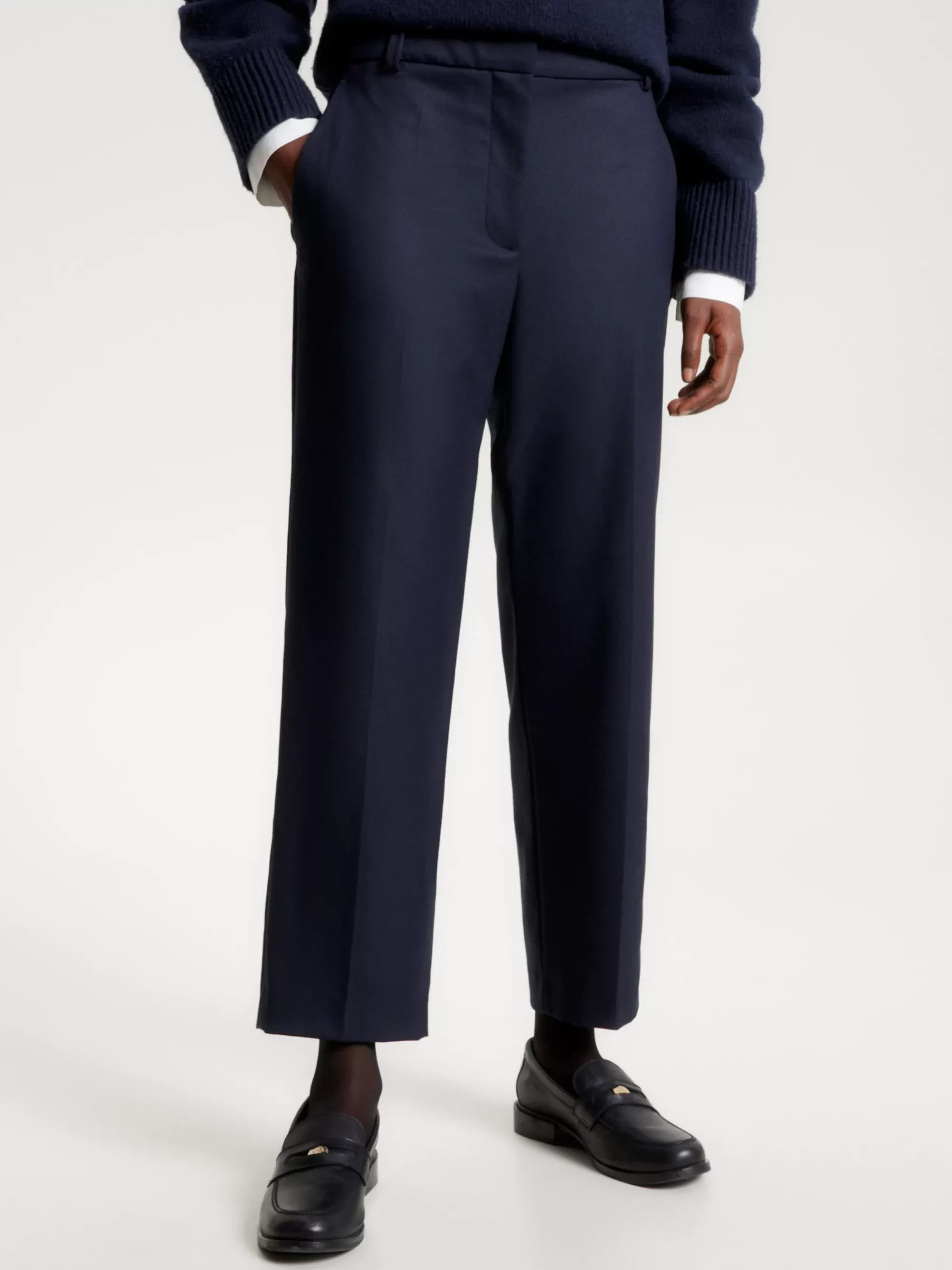 Co-Ords | Broeken*Tommy Hilfiger Slim Straight Pantalon DESERT SKY