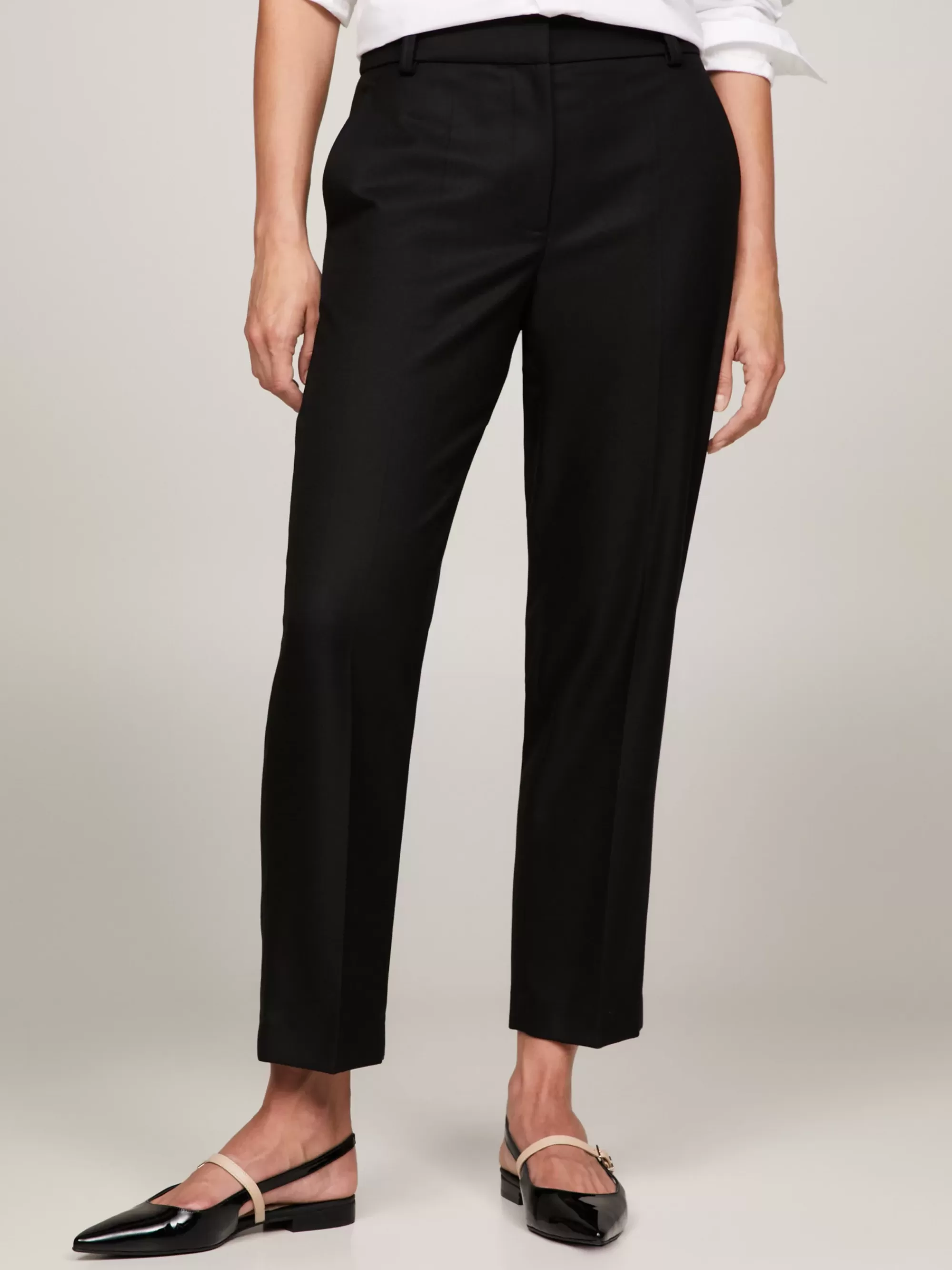 Co-Ords | Broeken*Tommy Hilfiger Slim Straight Pantalon BLACK