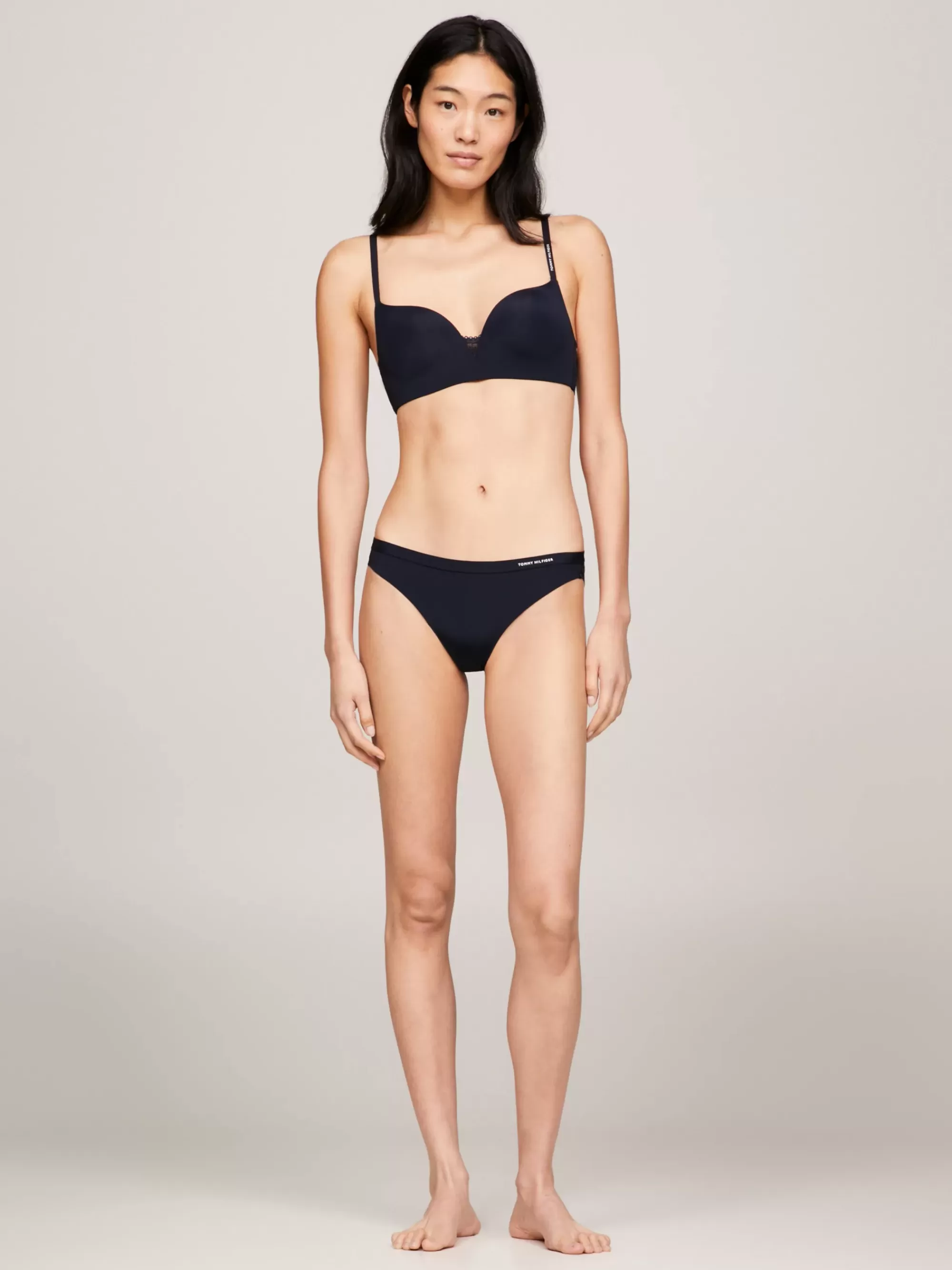 Slips | Lingerie*Tommy Hilfiger Slip Met Kanten Rand En Logo DESERT SKY