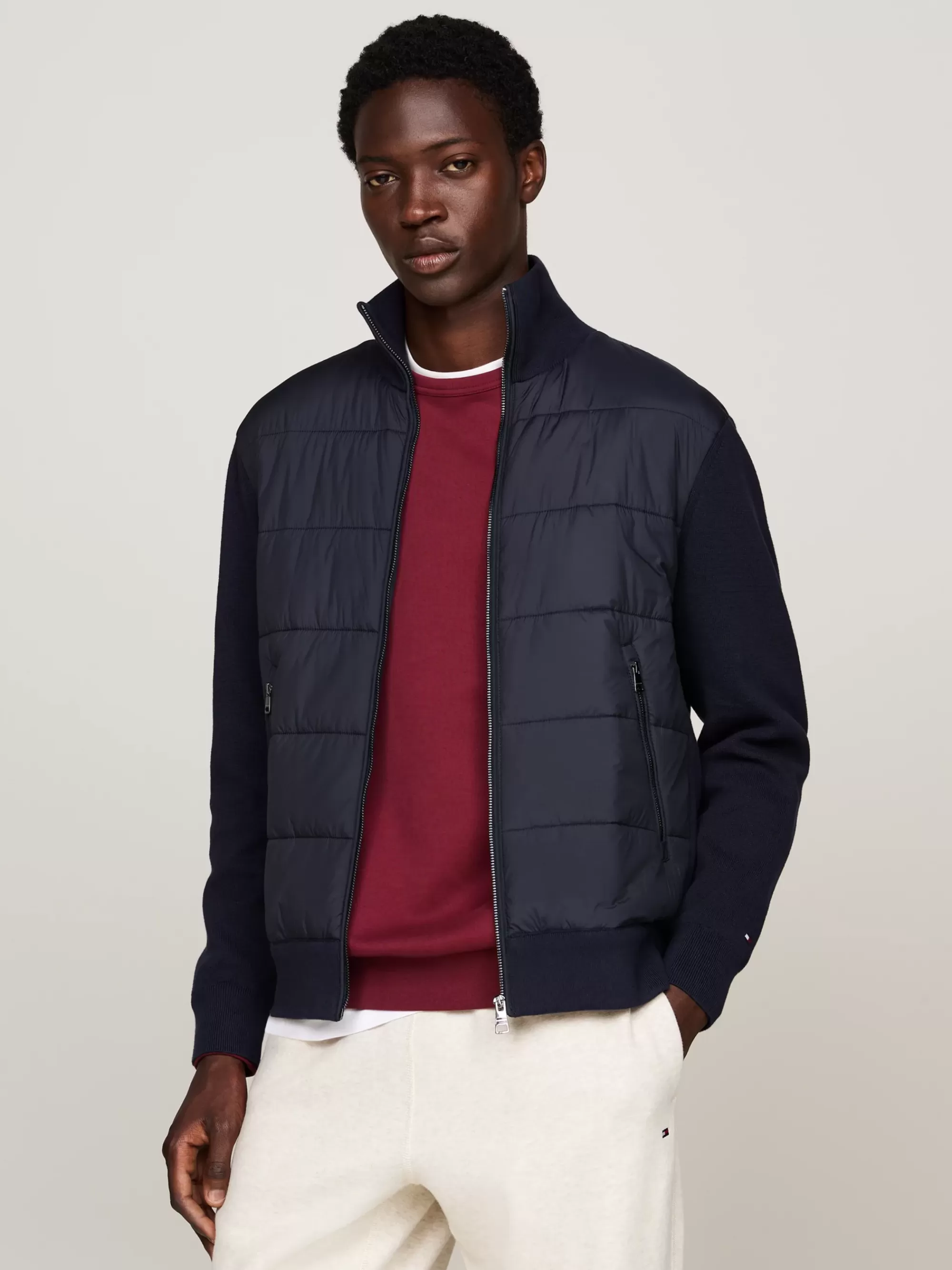 Truien | Truien & Vesten*Tommy Hilfiger Smart Casual Relaxed Getextureerd Jack DESERT SKY