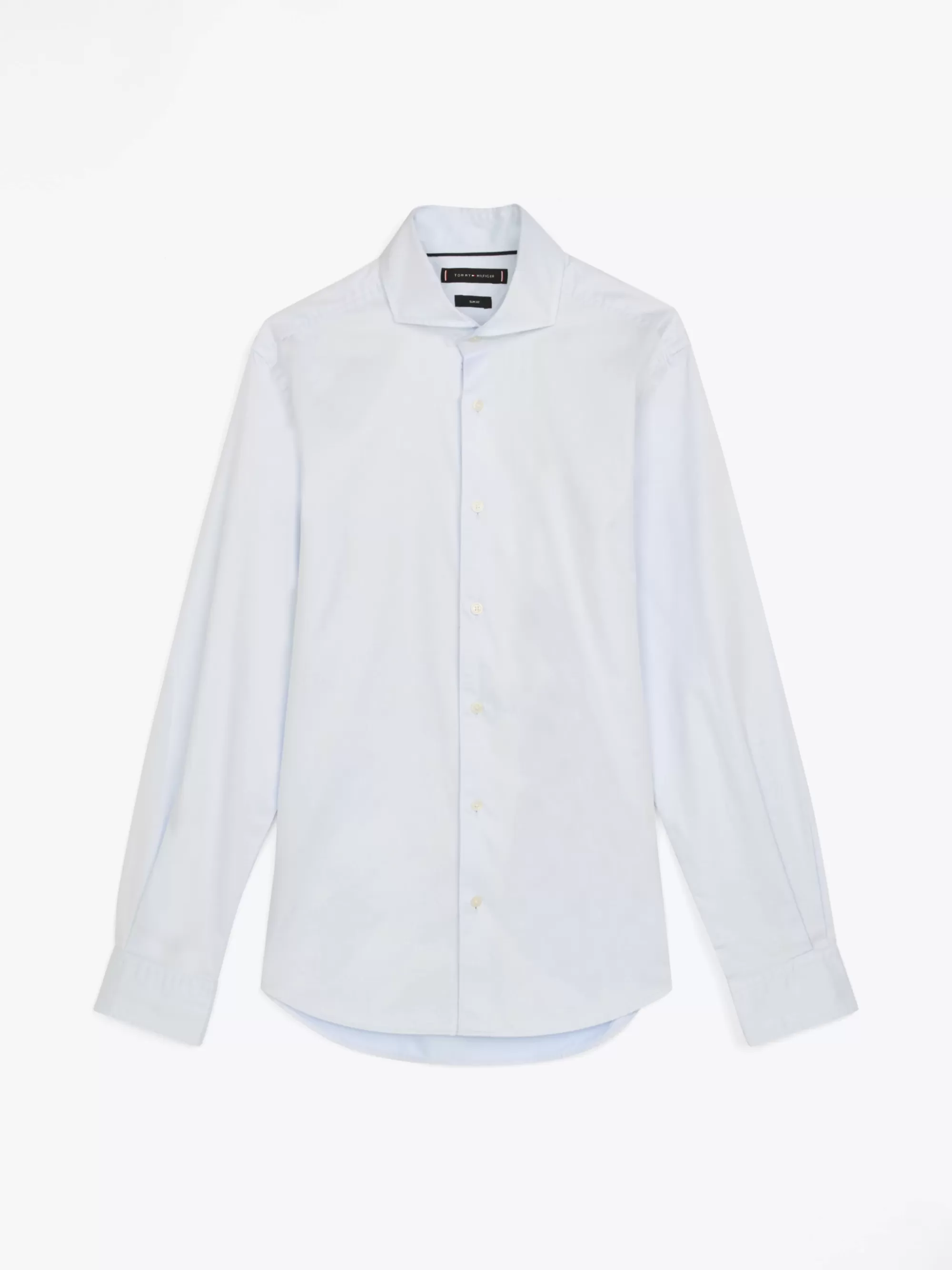Overhemden*Tommy Hilfiger Smart Casual Slim Overhemd Van Twill Katoen LIGHT BLUE