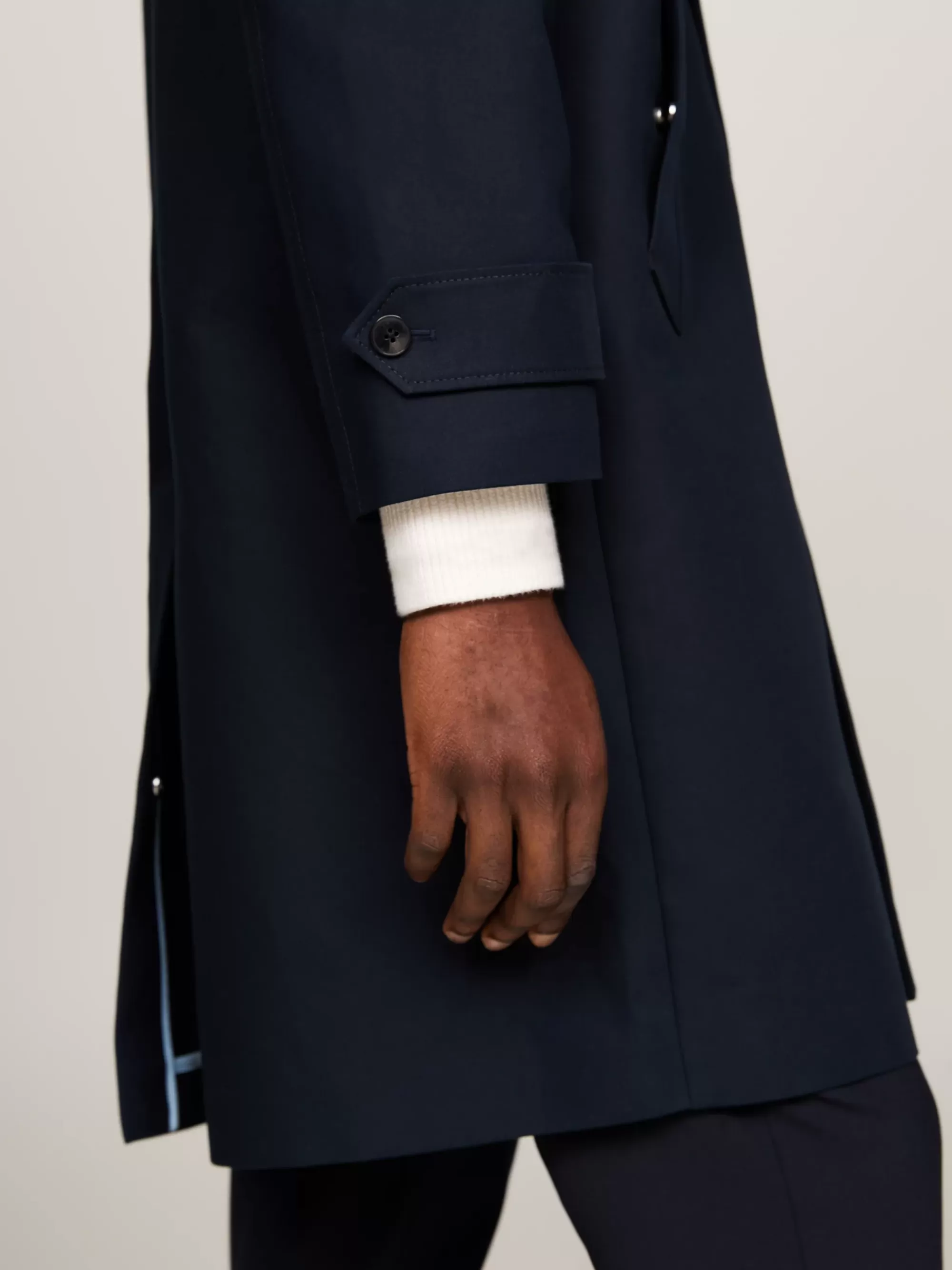 Jassen & Jacks*Tommy Hilfiger Smart-casual Car Coat Met 3/4 Mouwen DESERT SKY