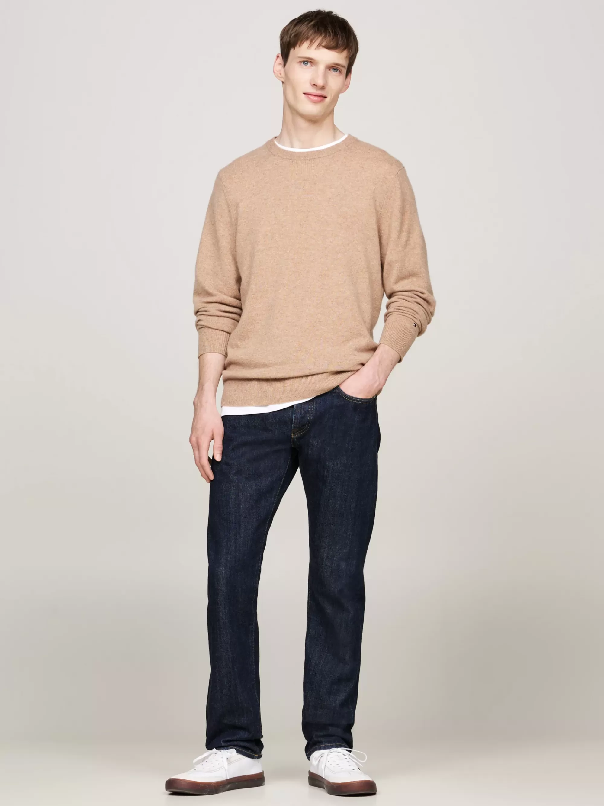 Truien Met Ronde Hals | Truien*Tommy Hilfiger Smart-casual Kasjmier Trui HICKORY
