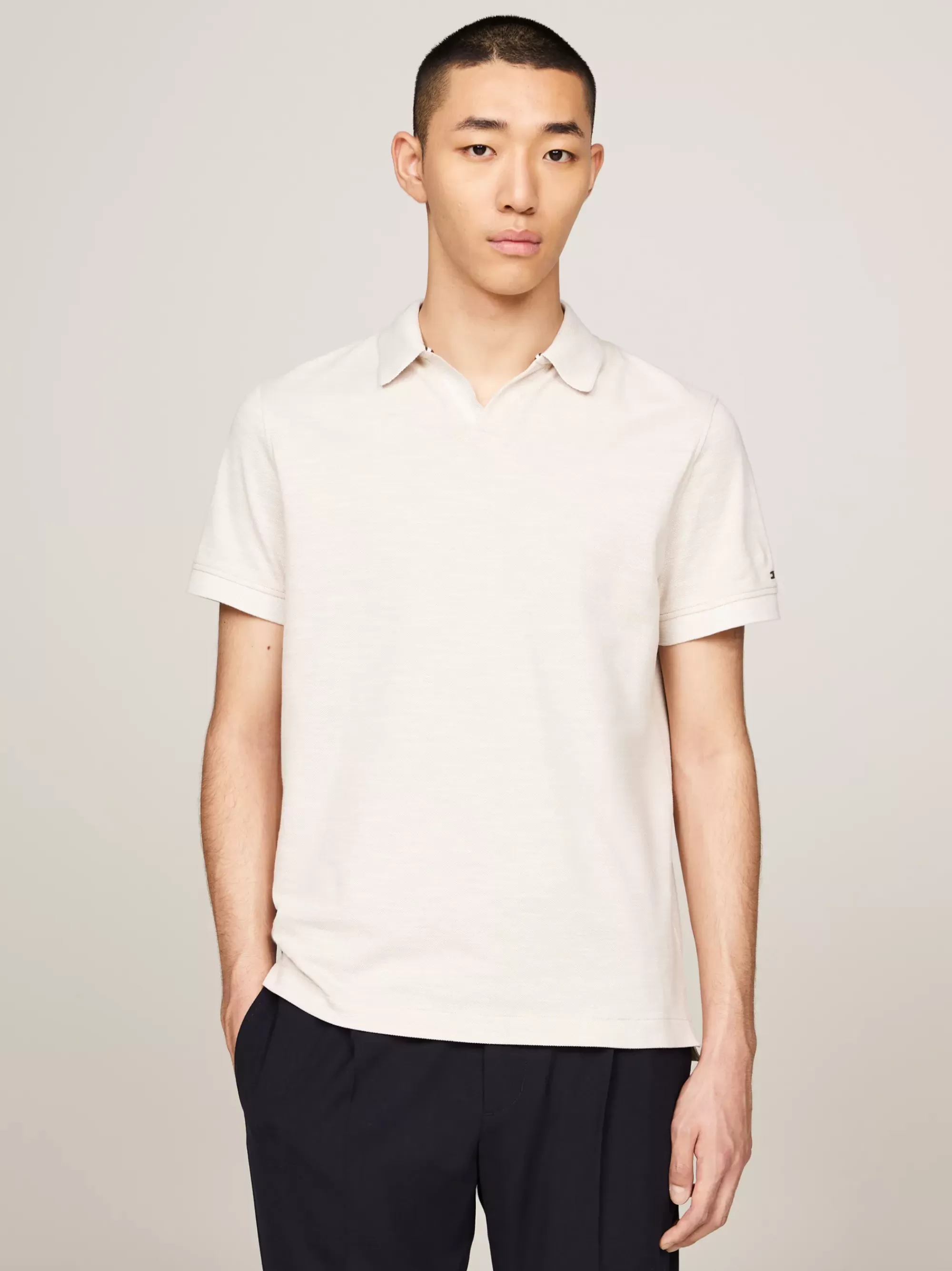 Polo's*Tommy Hilfiger Smart-casual Regular Fit Polo CLASSIC BEIGE / ECRU