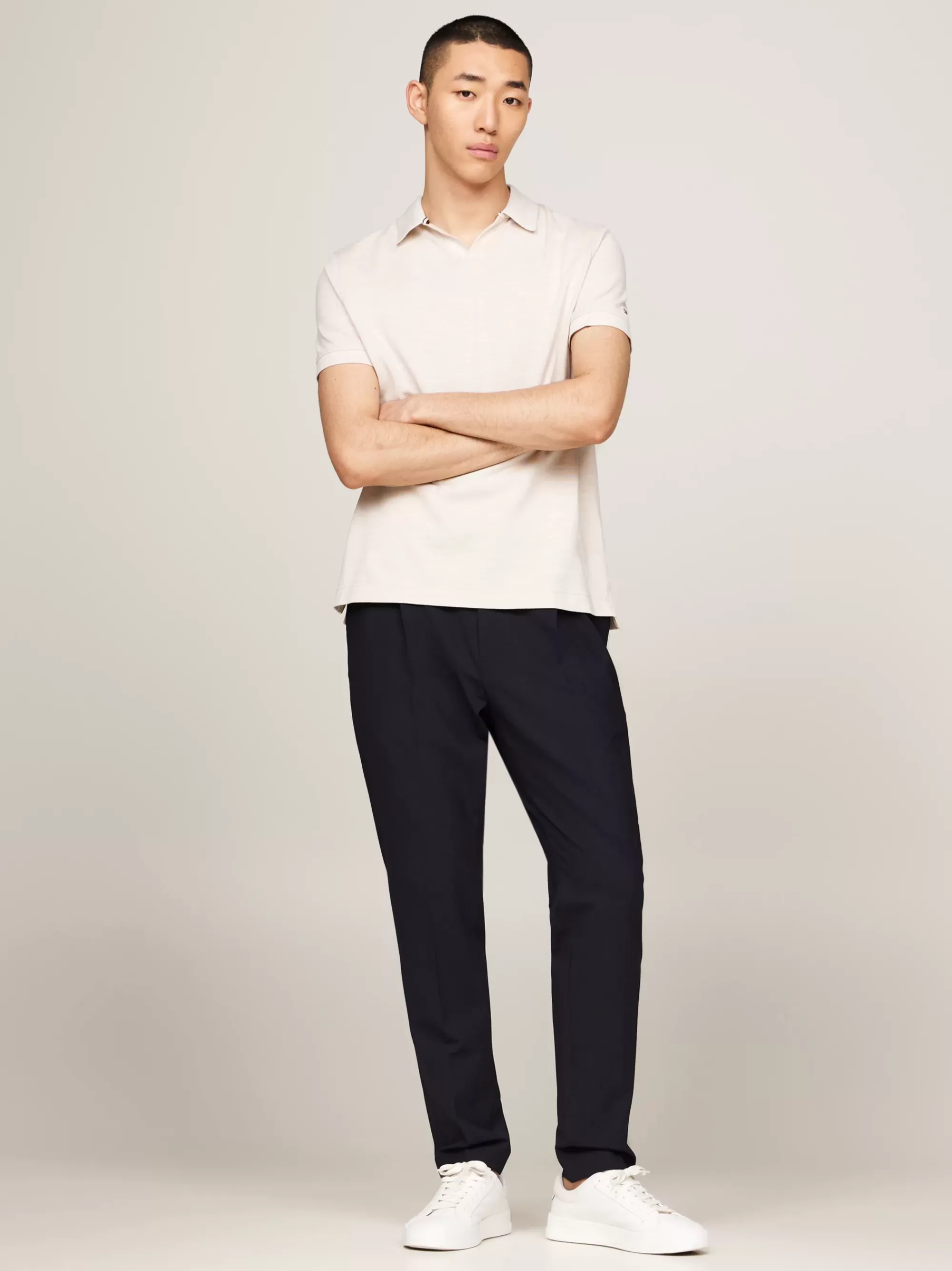 Polo's*Tommy Hilfiger Smart-casual Regular Fit Polo CLASSIC BEIGE / ECRU