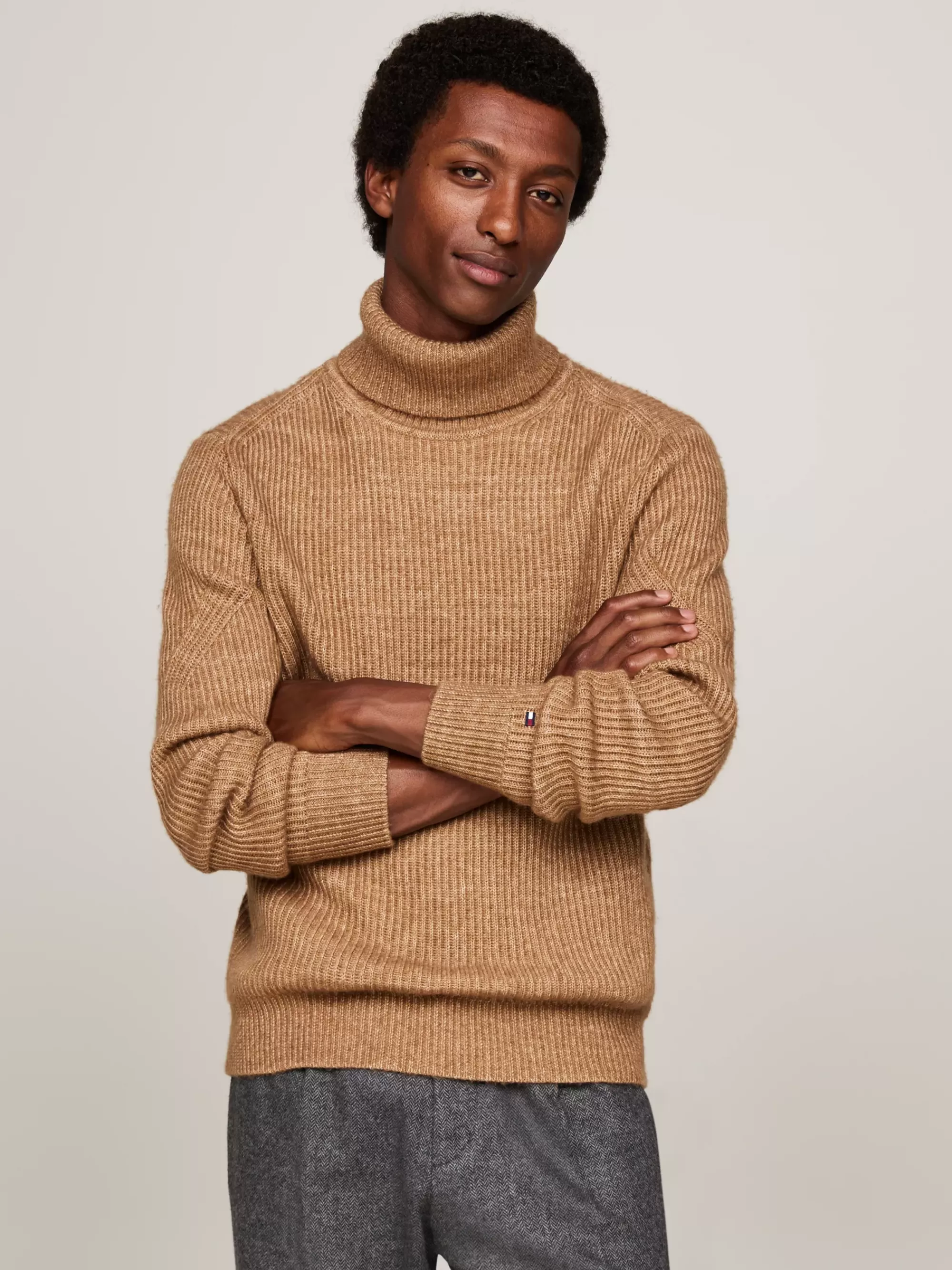 Coltruien | Truien*Tommy Hilfiger Smart-casual Relaxed Fit Trui Van Wolmix IVORY MOULINE