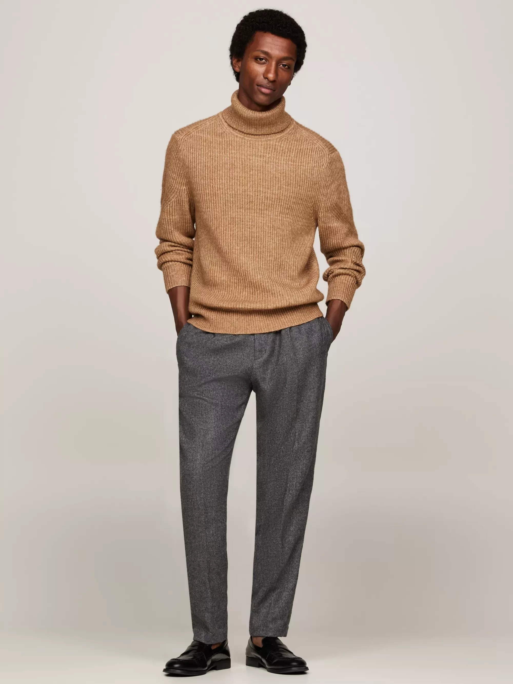 Coltruien | Truien*Tommy Hilfiger Smart-casual Relaxed Fit Trui Van Wolmix IVORY MOULINE