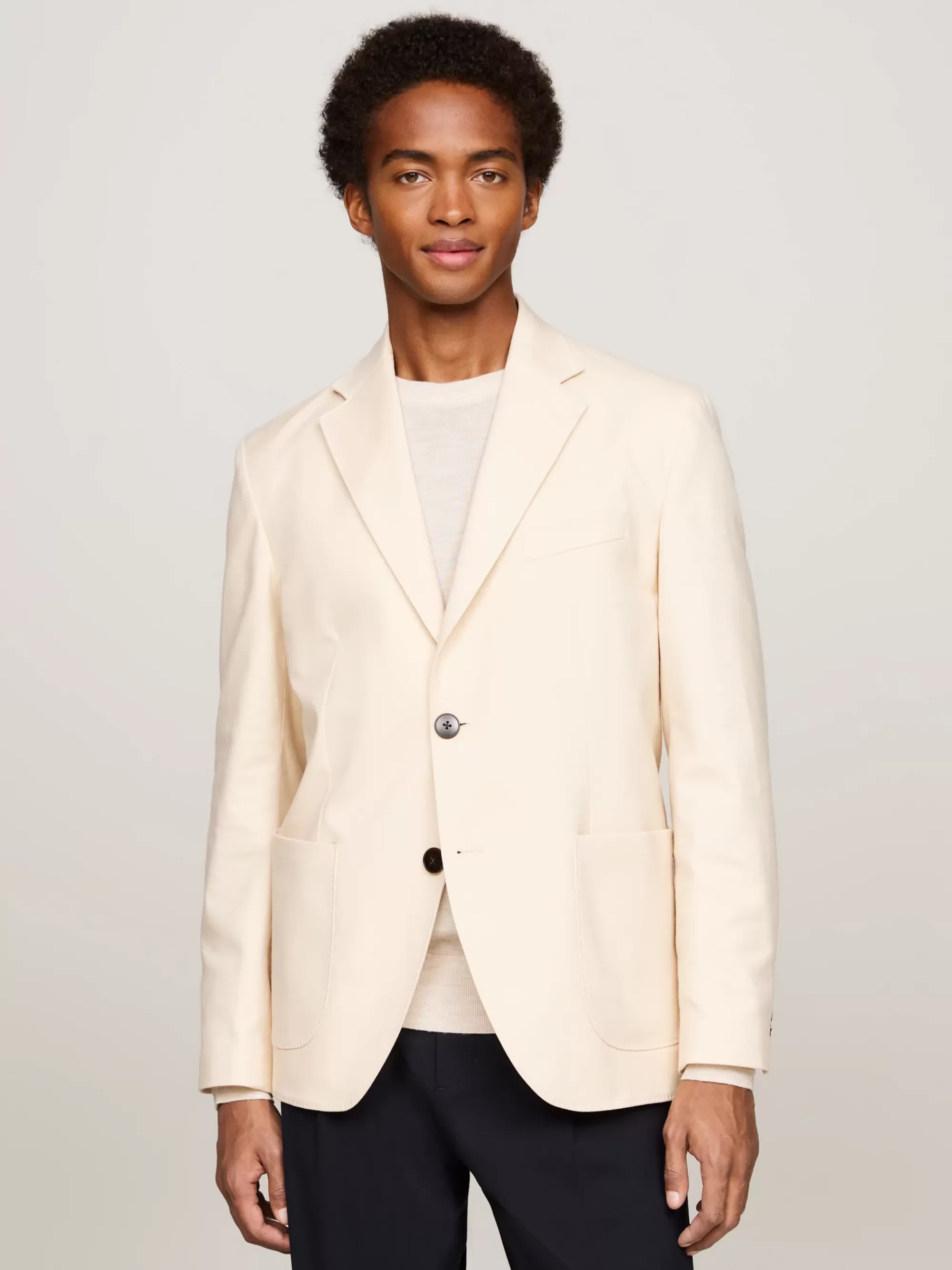 Pakken & Tailored*Tommy Hilfiger Smart-casual Single-breasted Blazer CLASSIC BEIGE