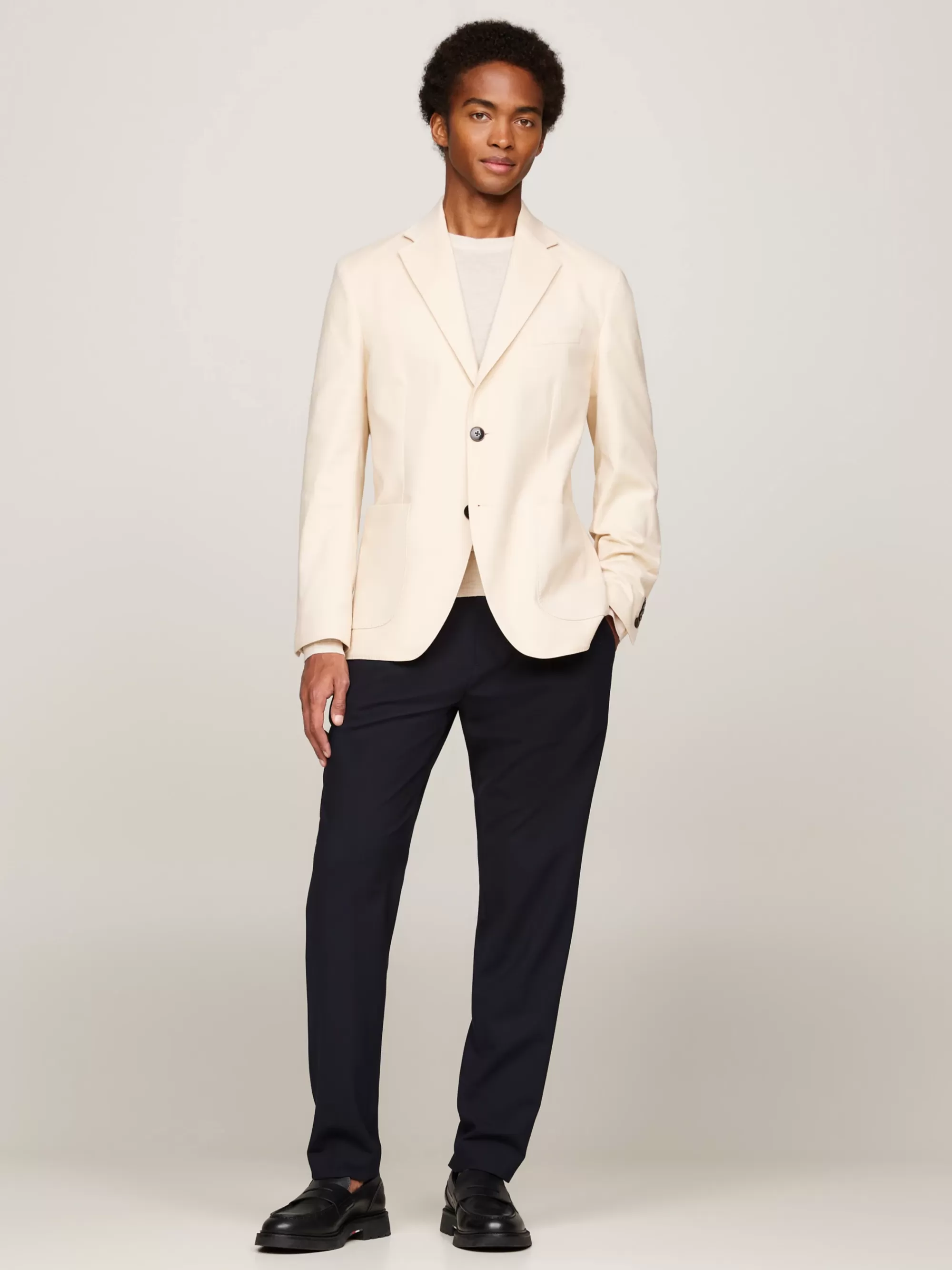 Pakken & Tailored*Tommy Hilfiger Smart-casual Single-breasted Blazer CLASSIC BEIGE