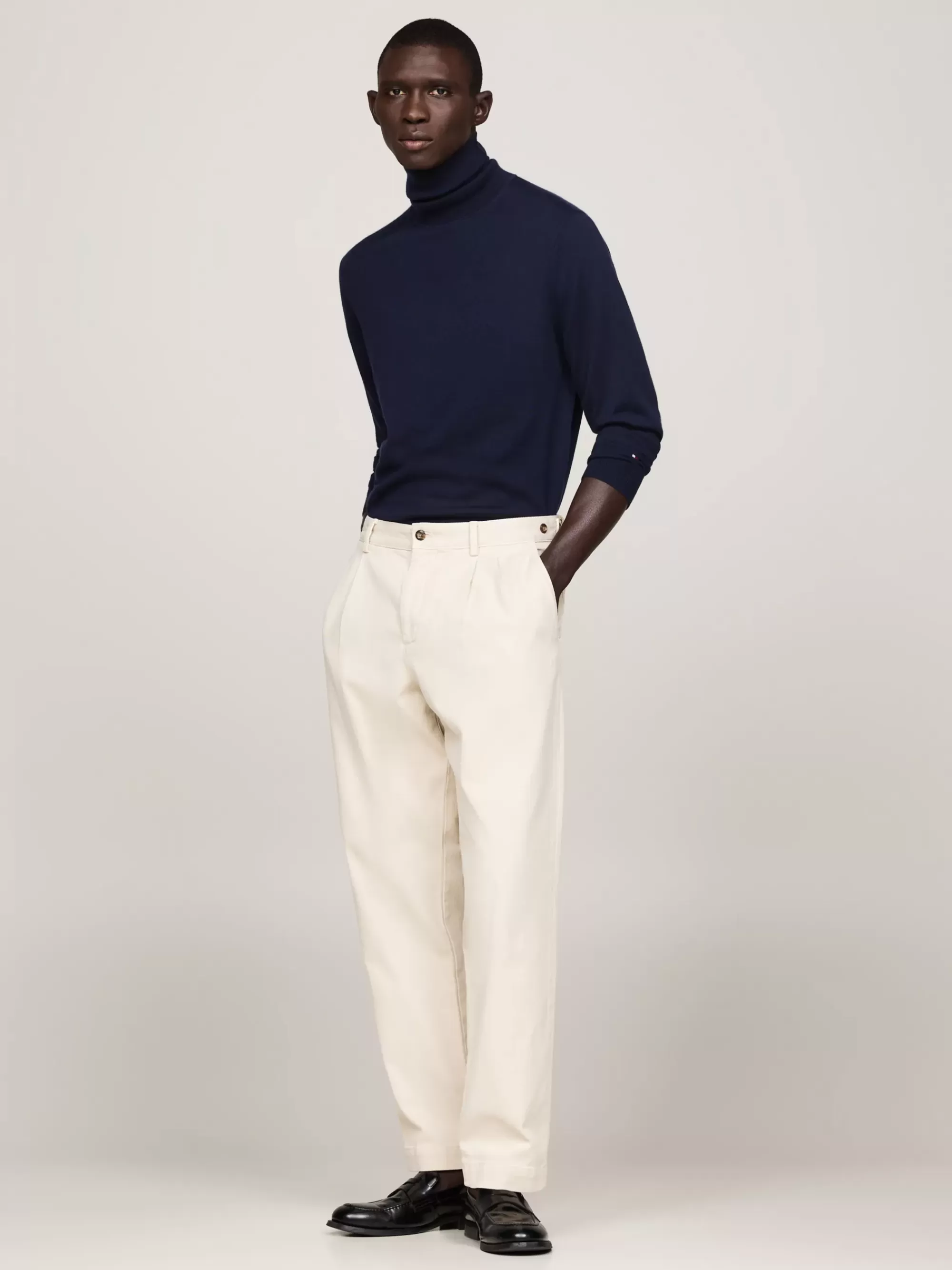 Truien | Truien & Vesten*Tommy Hilfiger Smart-casual Trui Met Col DESERT SKY