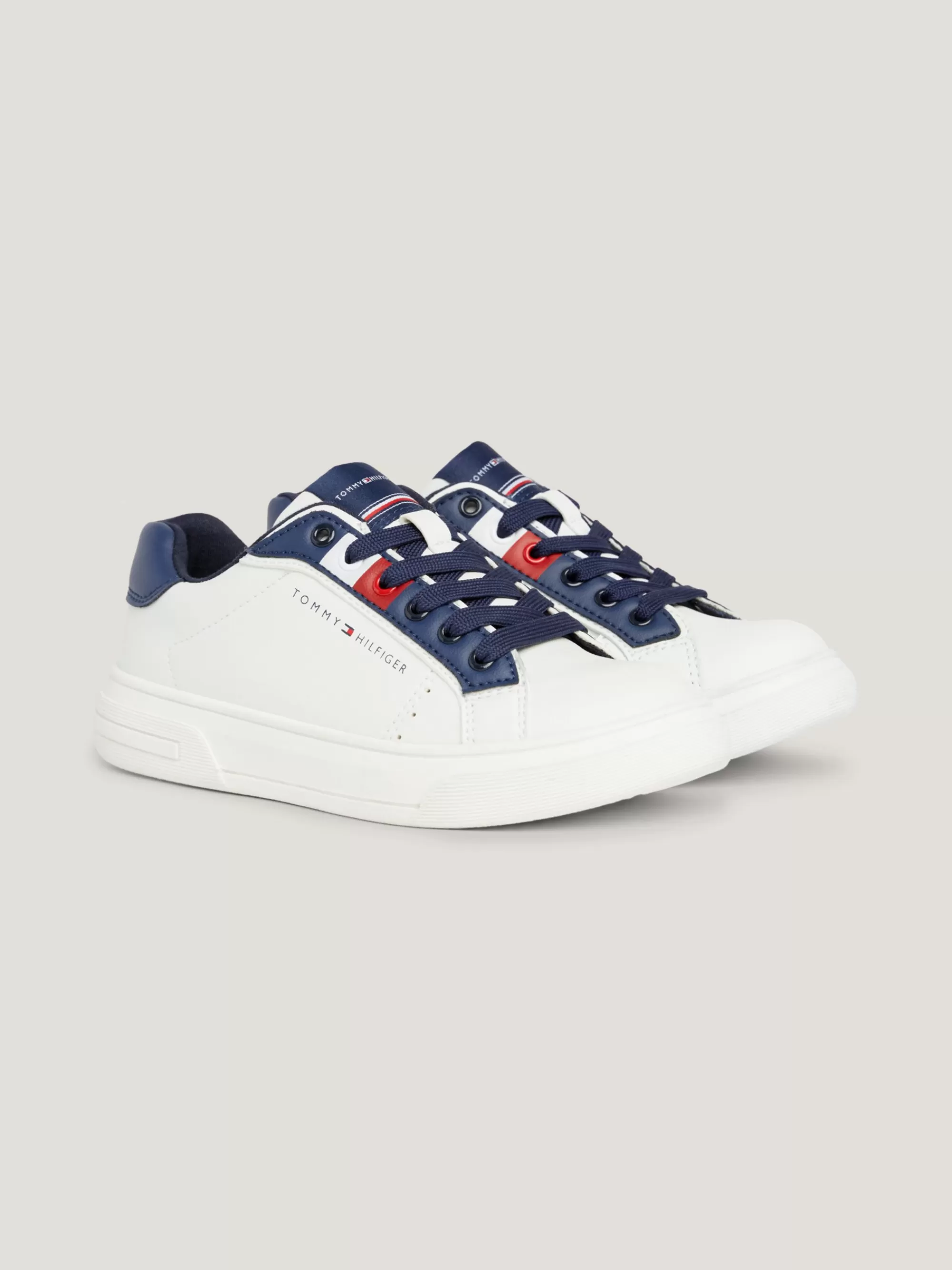 Schoenen & Accessoires*Tommy Hilfiger Sneaker Met Colour-blocking OFF WHITE/BLUE