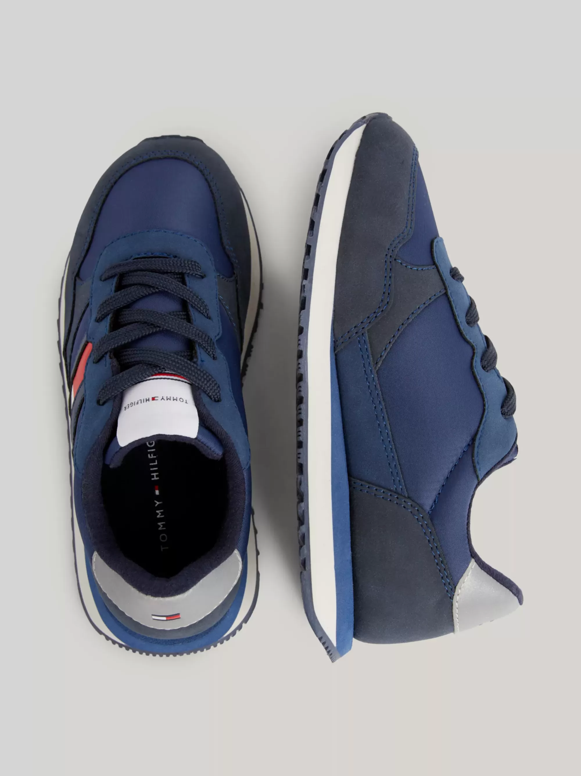 Schoenen & Accessoires | Schoenen & Accessoires*Tommy Hilfiger Sneaker Met Contrasterende Textuur En Vlag BLUE