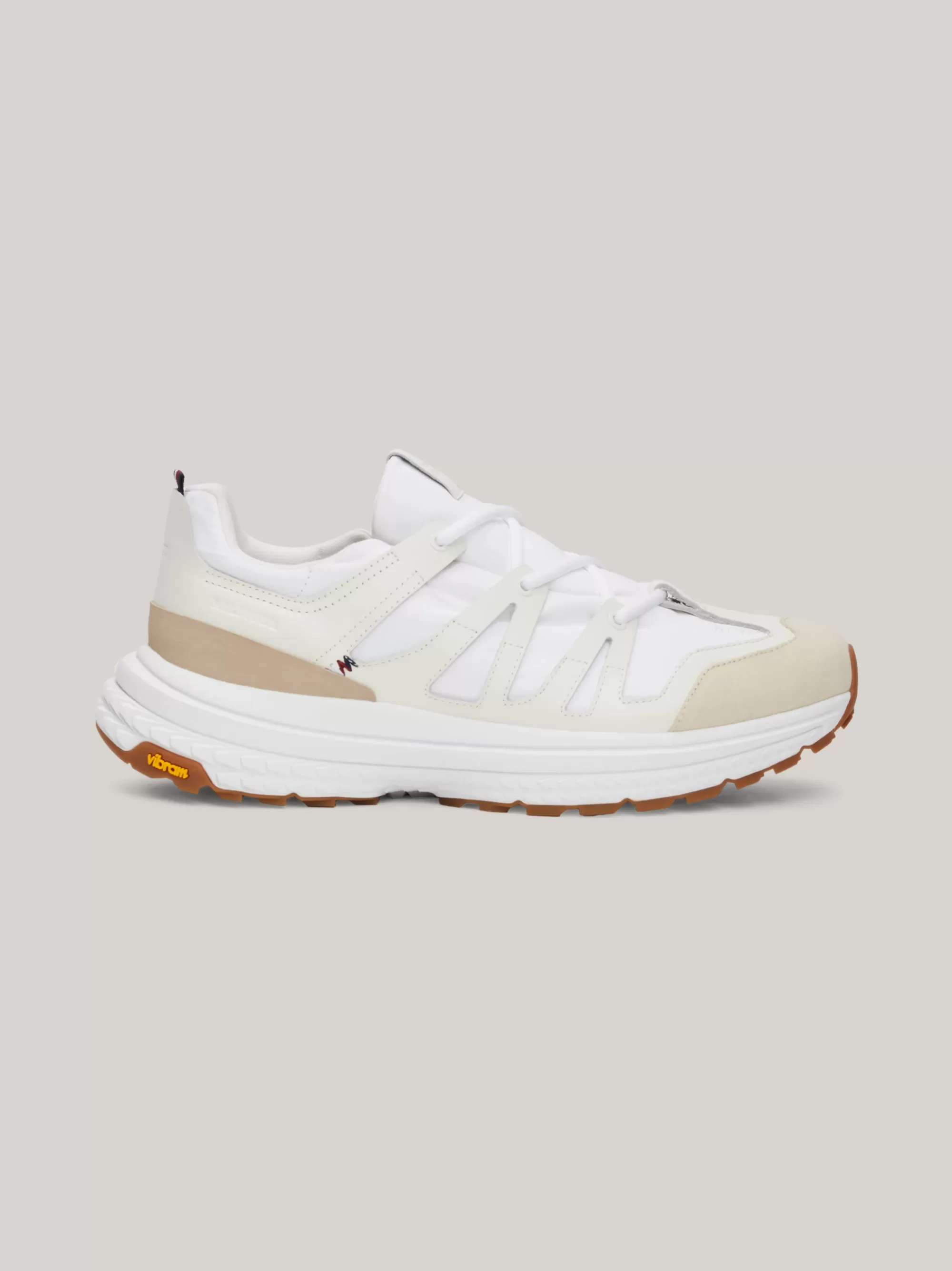 White Trainers | Sneakers*Tommy Hilfiger Sneaker Met Gemengde Texturen En Vibramzool ANCIENT WHITE