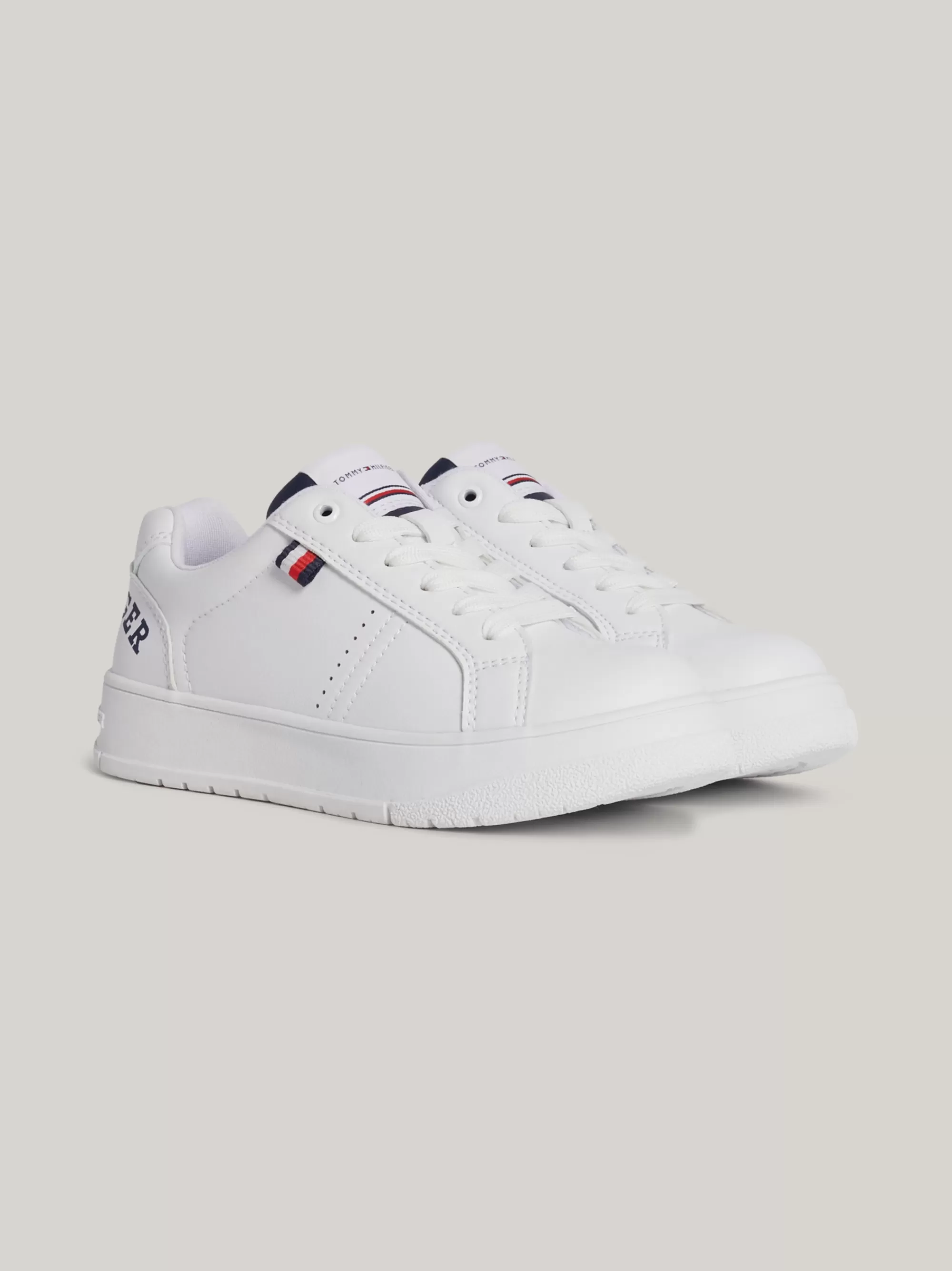 Schoenen & Accessoires*Tommy Hilfiger Sneaker Met Logo En Chunky Zool WHITE/BLUE