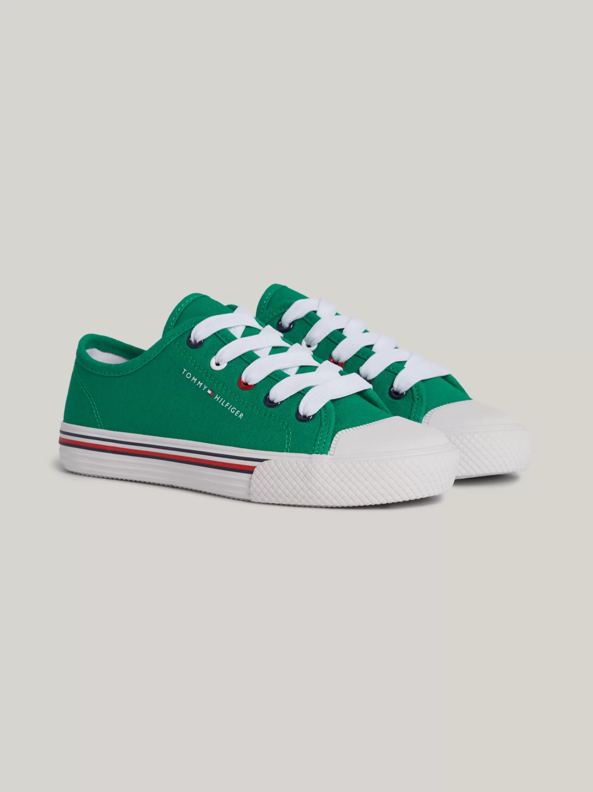 Schoenen & Accessoires | Schoenen & Accessoires*Tommy Hilfiger Sneaker Met Signature-logo Op De Tussenzool EMERALD GREEN