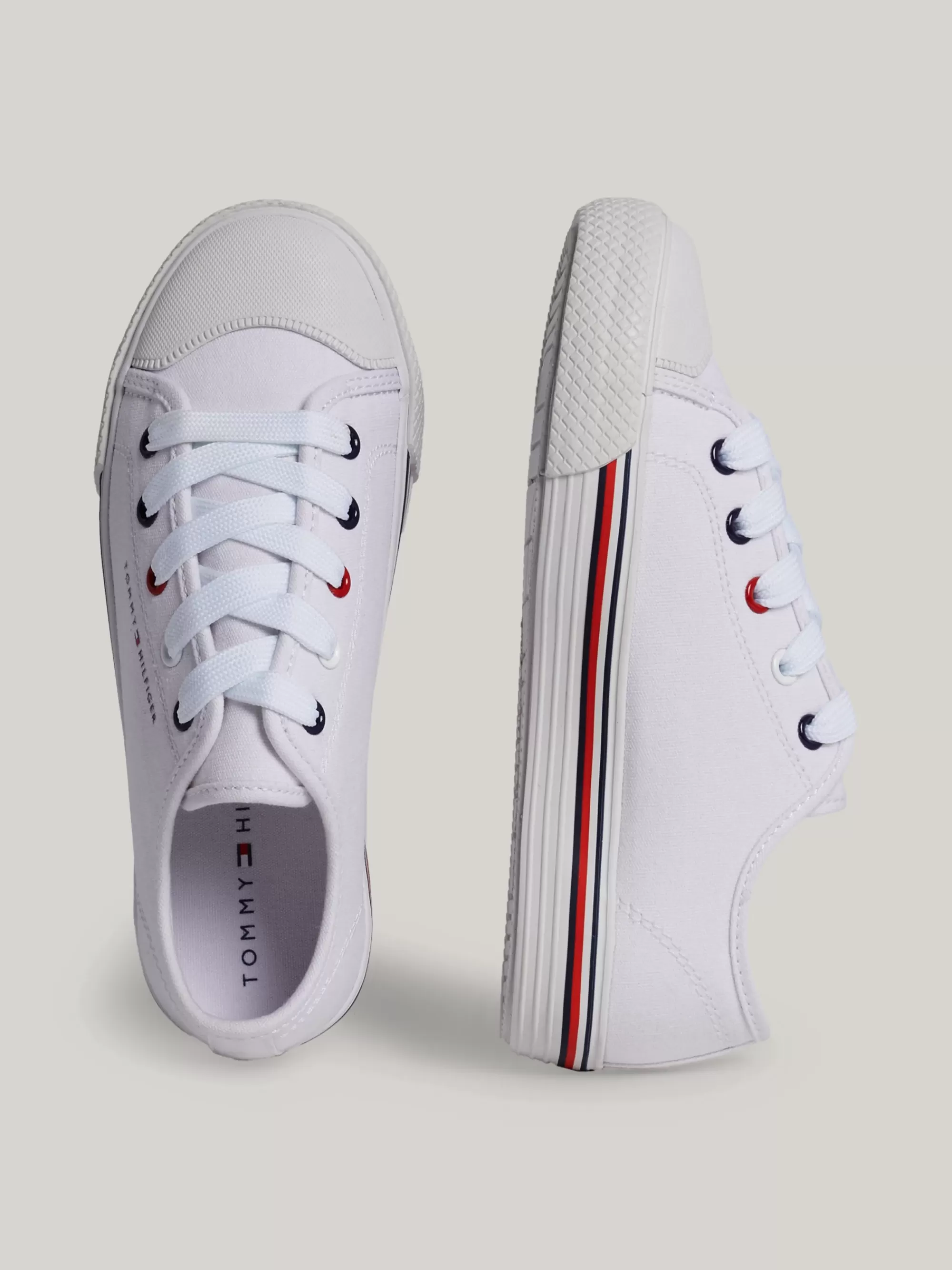 Schoenen & Accessoires | Schoenen & Accessoires*Tommy Hilfiger Sneaker Met Signature-logo Op De Tussenzool WHITE
